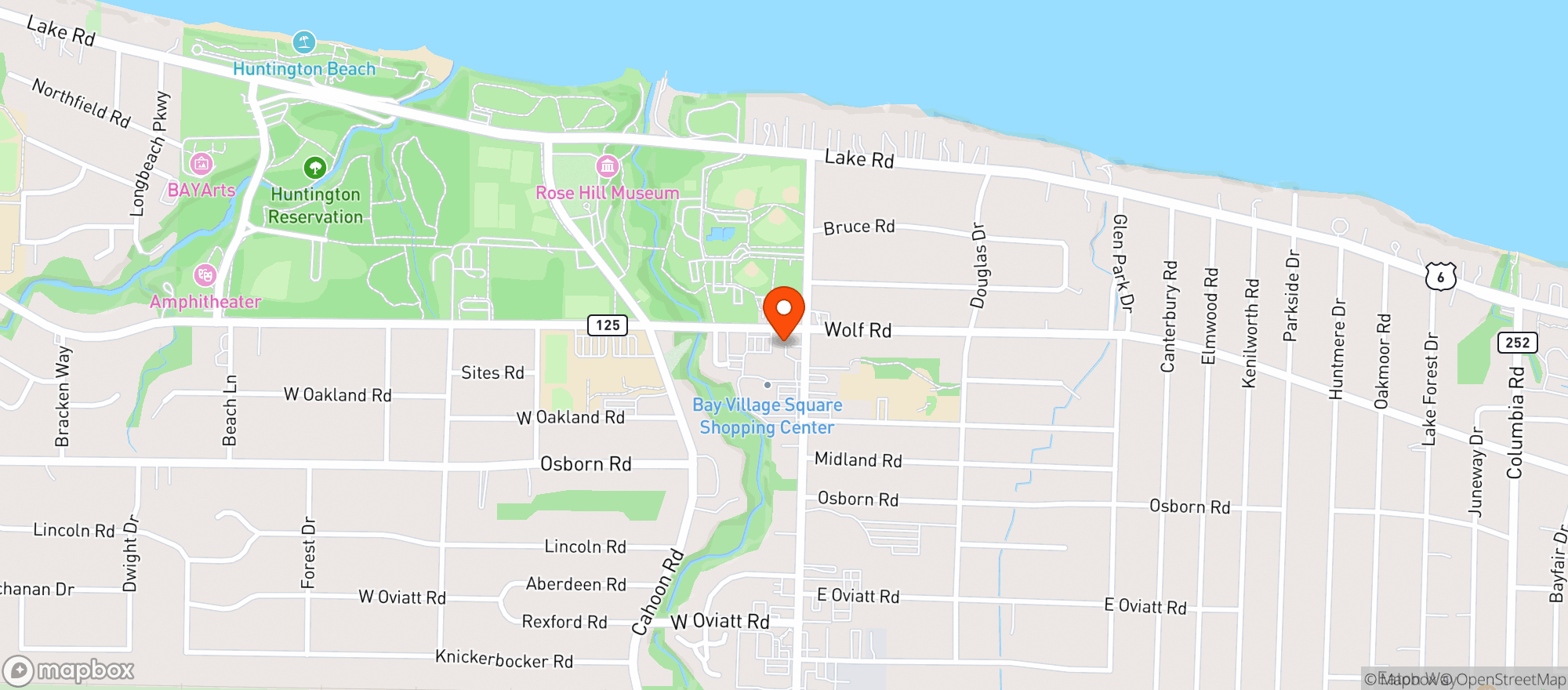 Map showing Wolf & Co