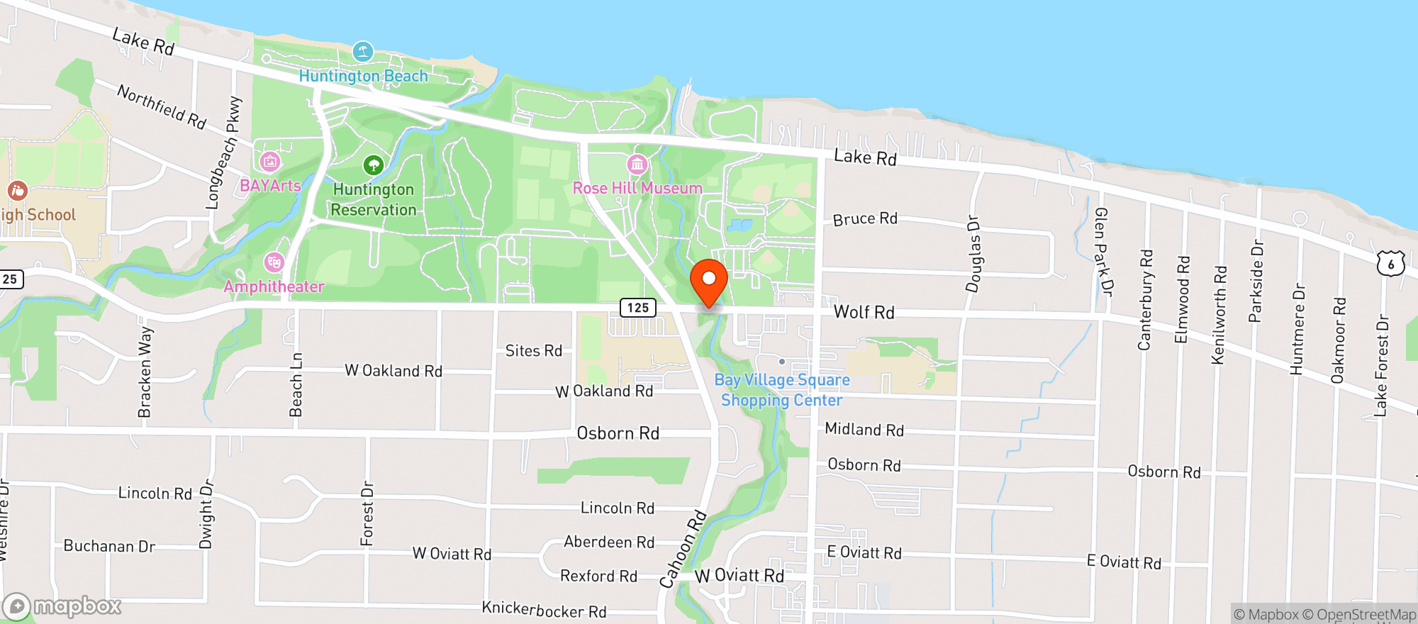 Map showing Ross Wine & Liquor