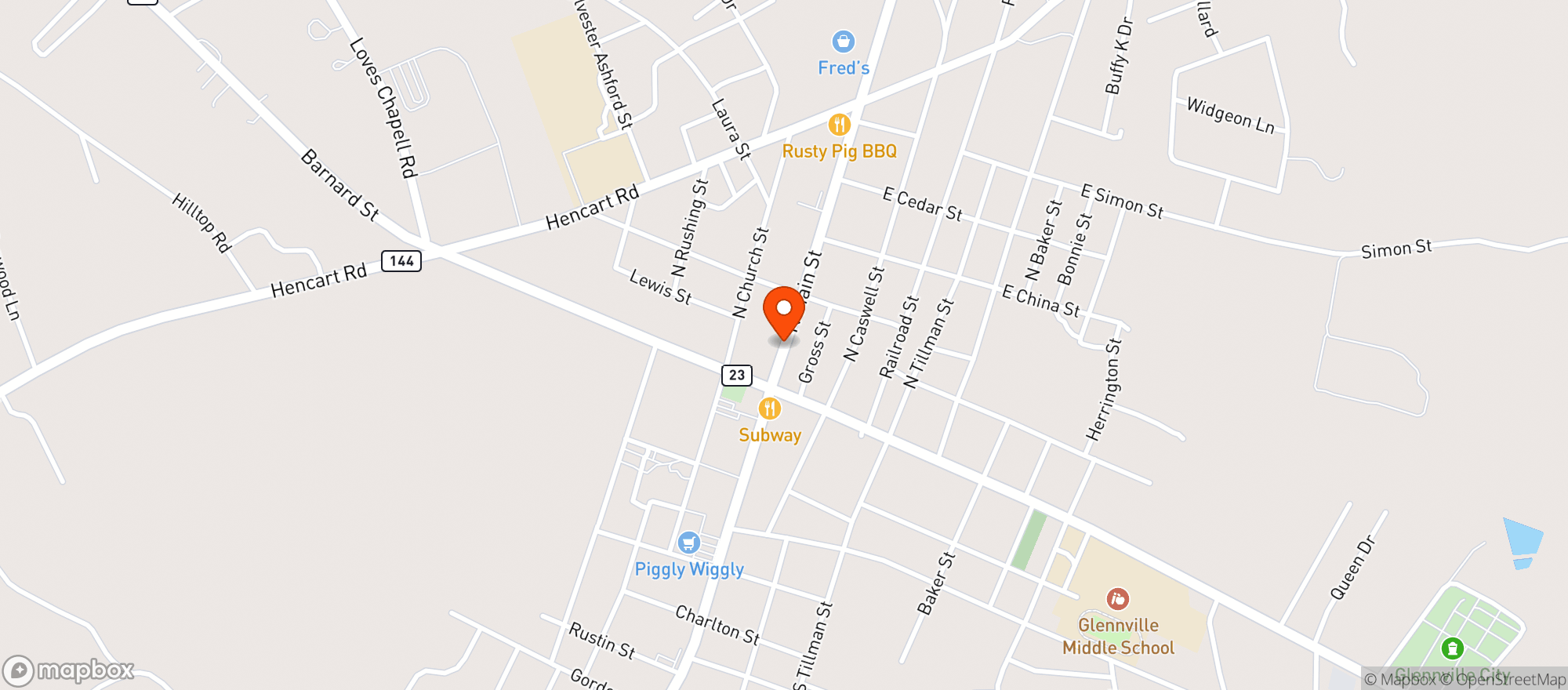Map showing Parkers #65 (Vid)