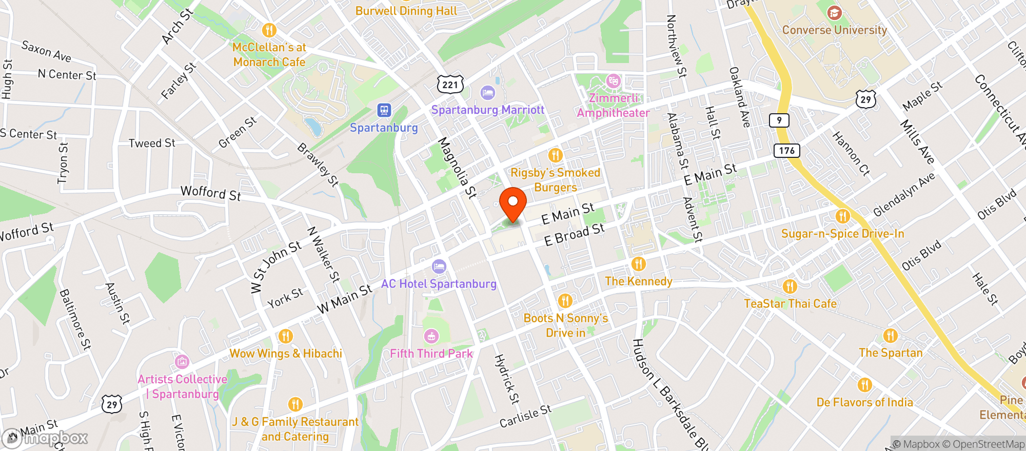 Map showing Bond Street Wines -sc