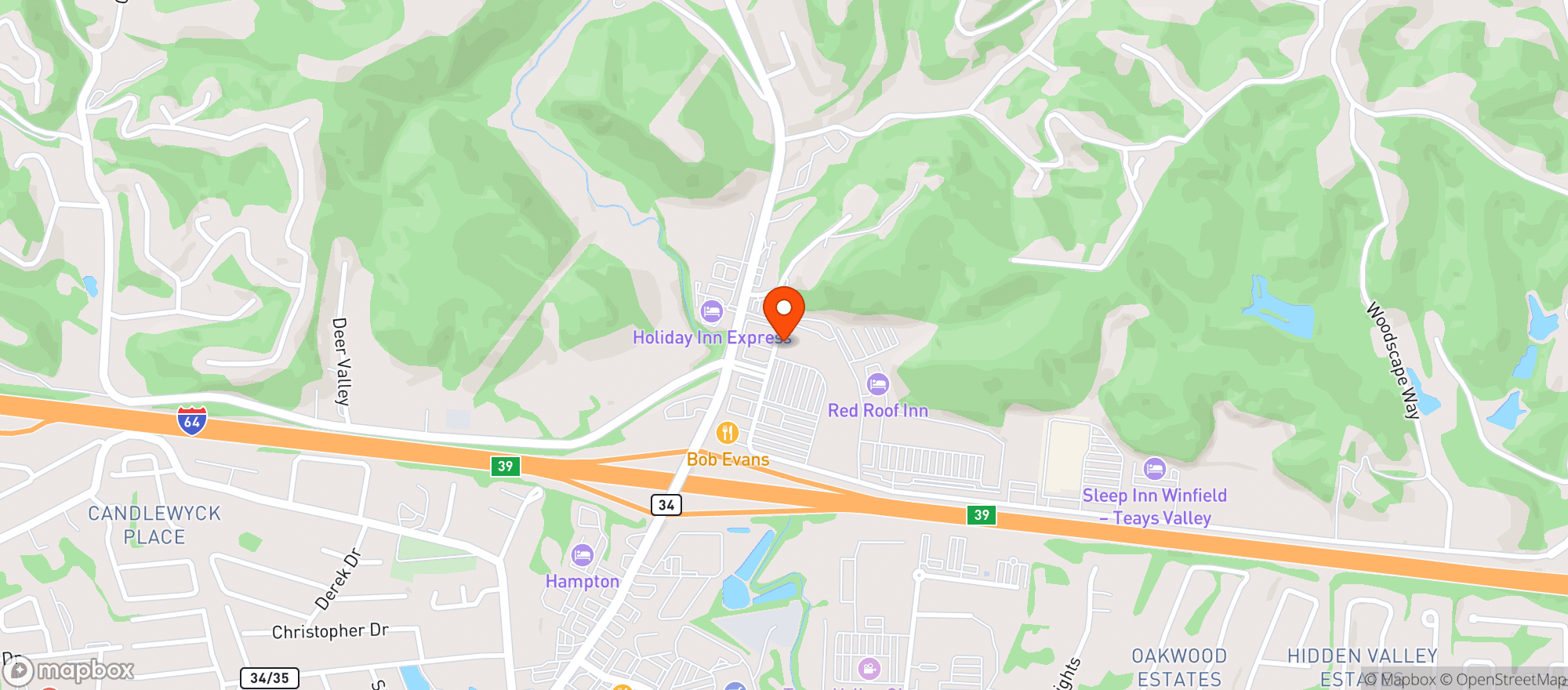 Map showing Gnc