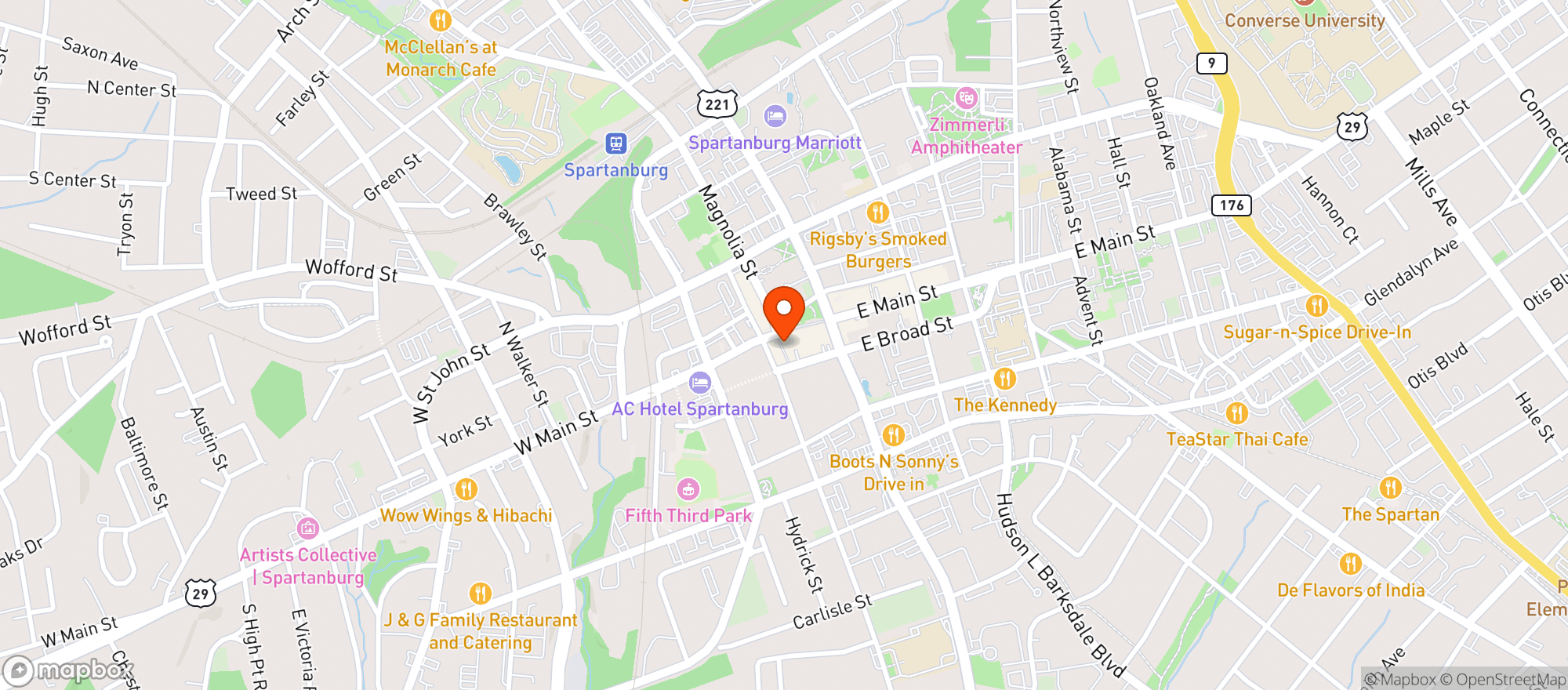 Map showing BOND STREET WINES
