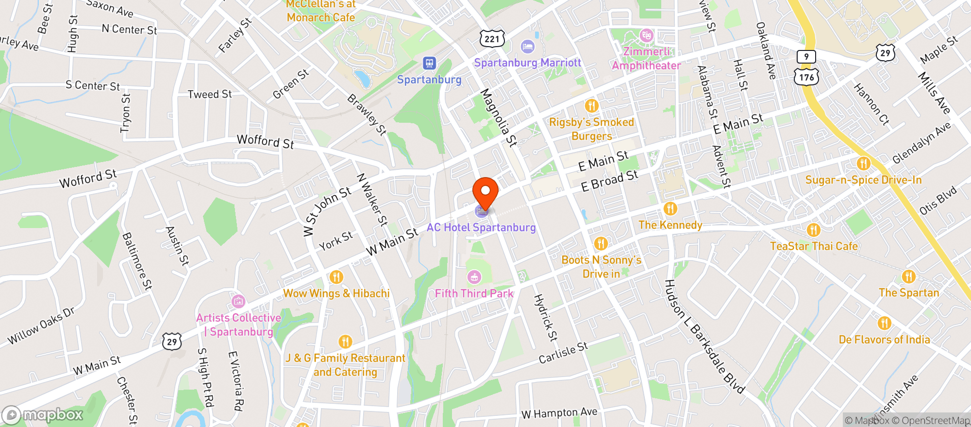 Map showing Ac Hotels By Marriott