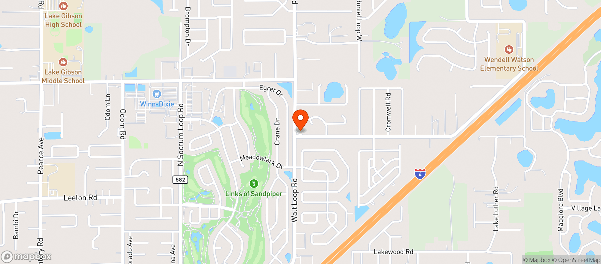Map showing Circle K #2707546