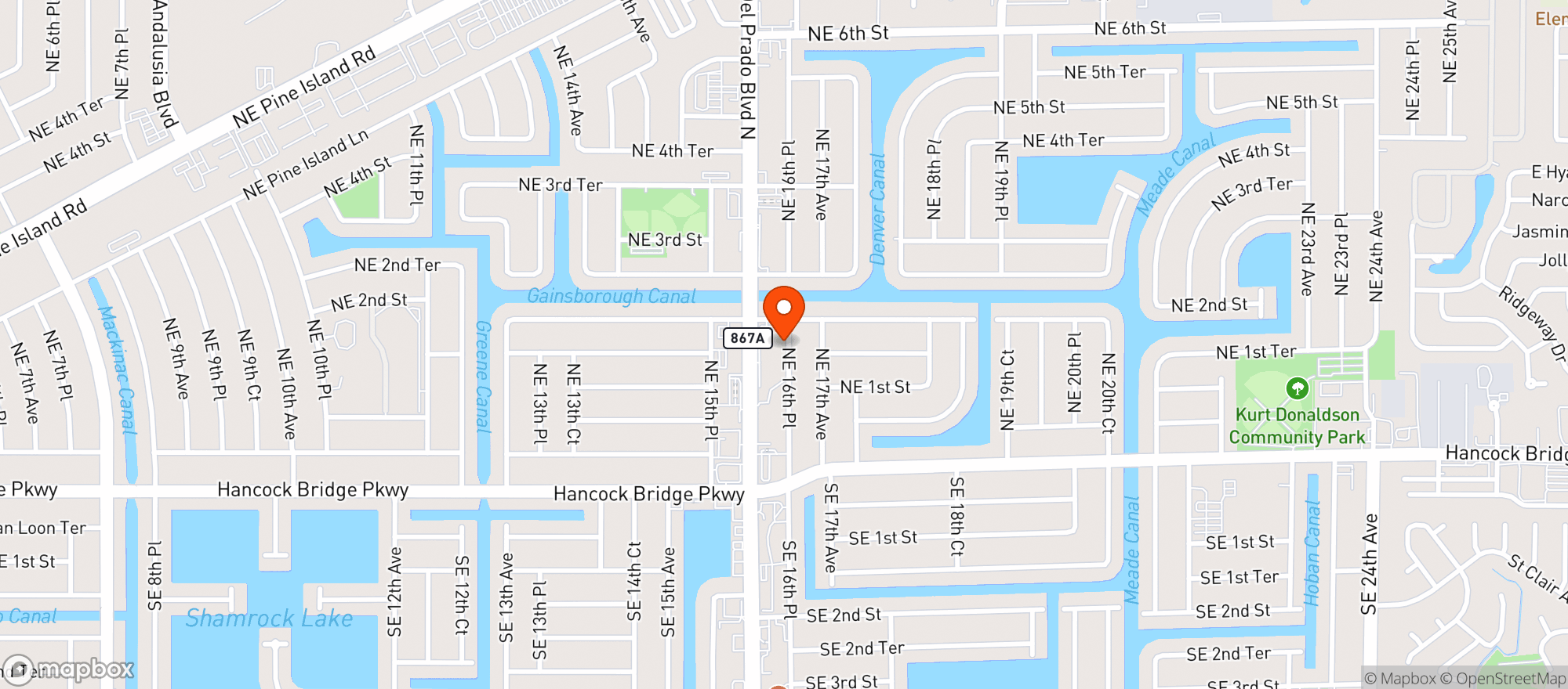 Map showing Mermaid Liquors-9138