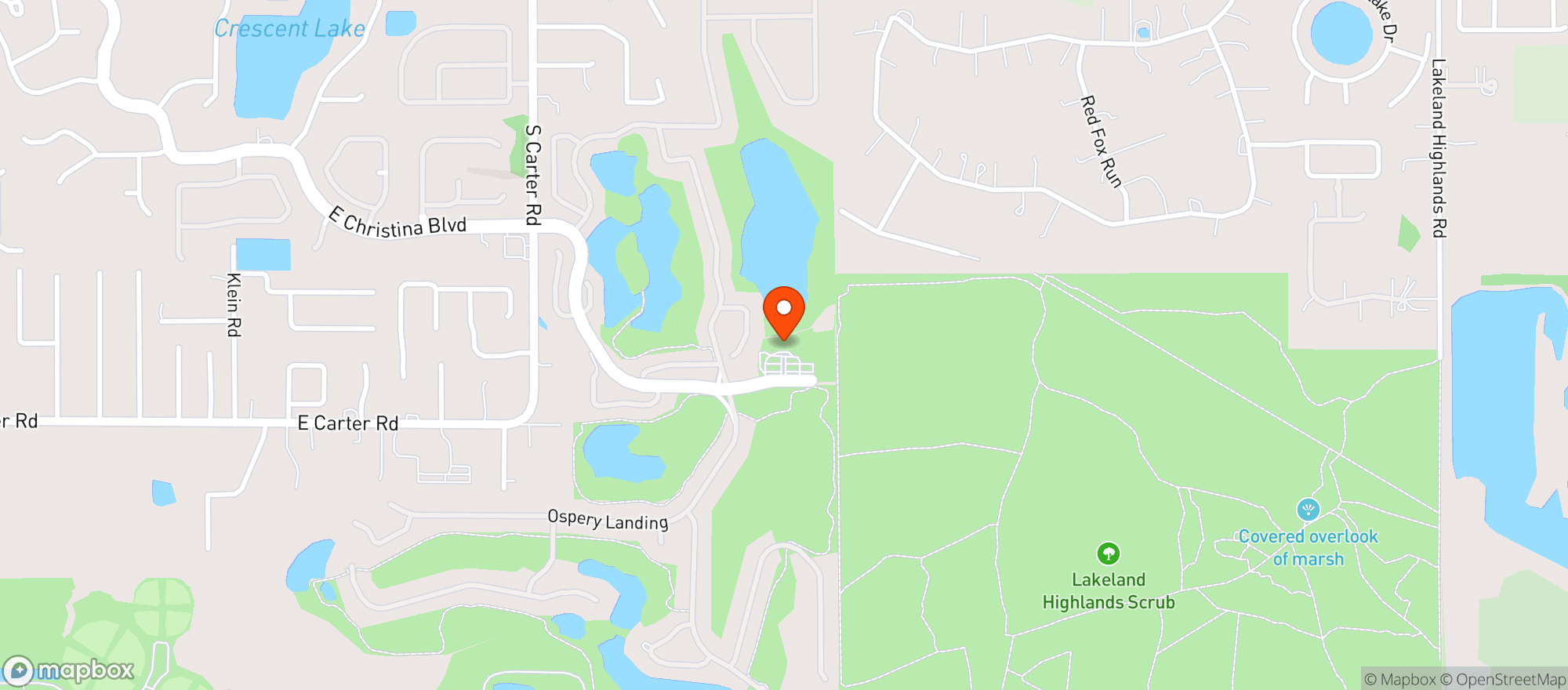 Map showing The Club At Eaglebrooke