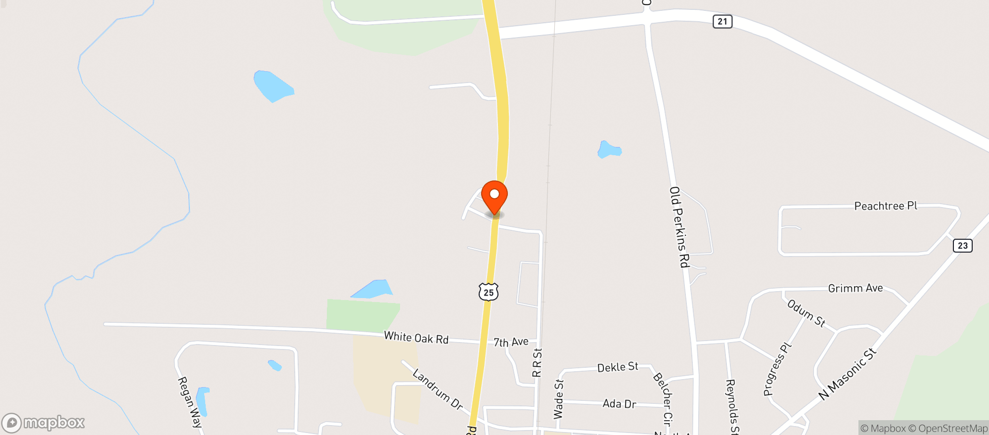 Map showing Md Foodmart