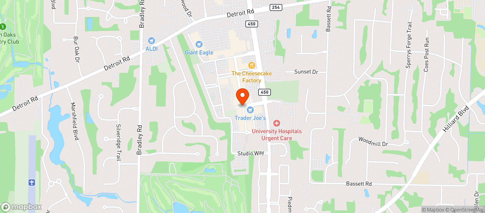 Map showing Condado Tacos