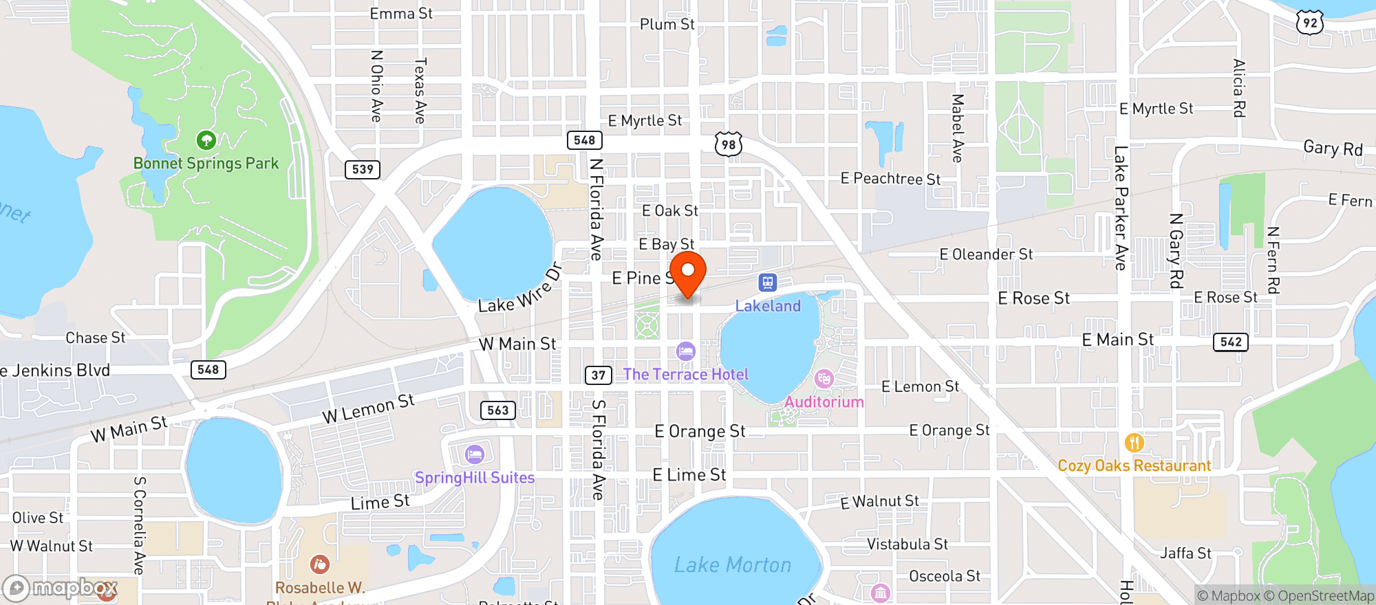 Map showing Rec Room