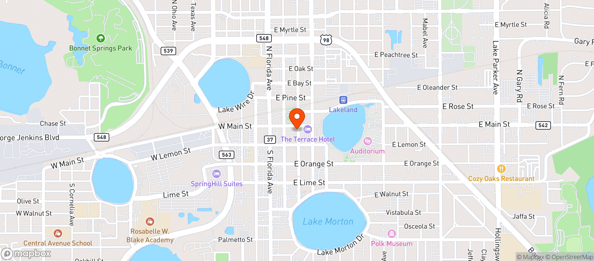 Map showing Revival