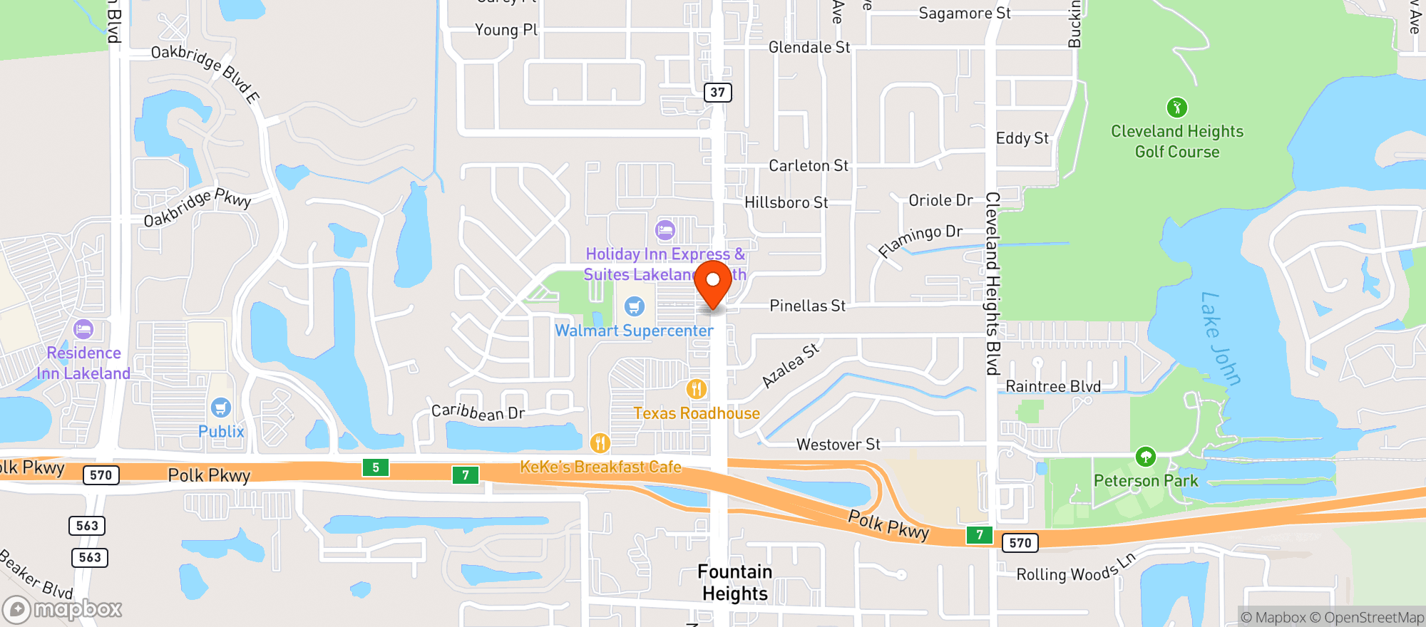 Map showing Walmart Supercenter