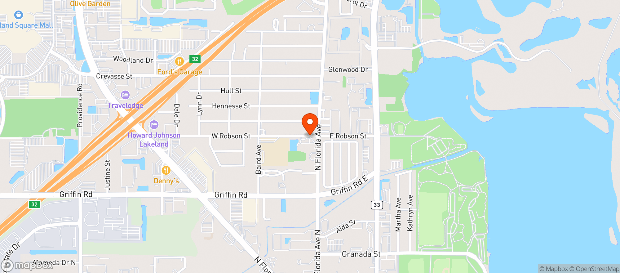 Map showing CIRCLE K