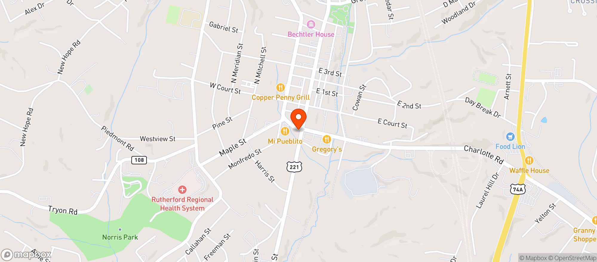 Map showing One Stop Scotchman Store 3702