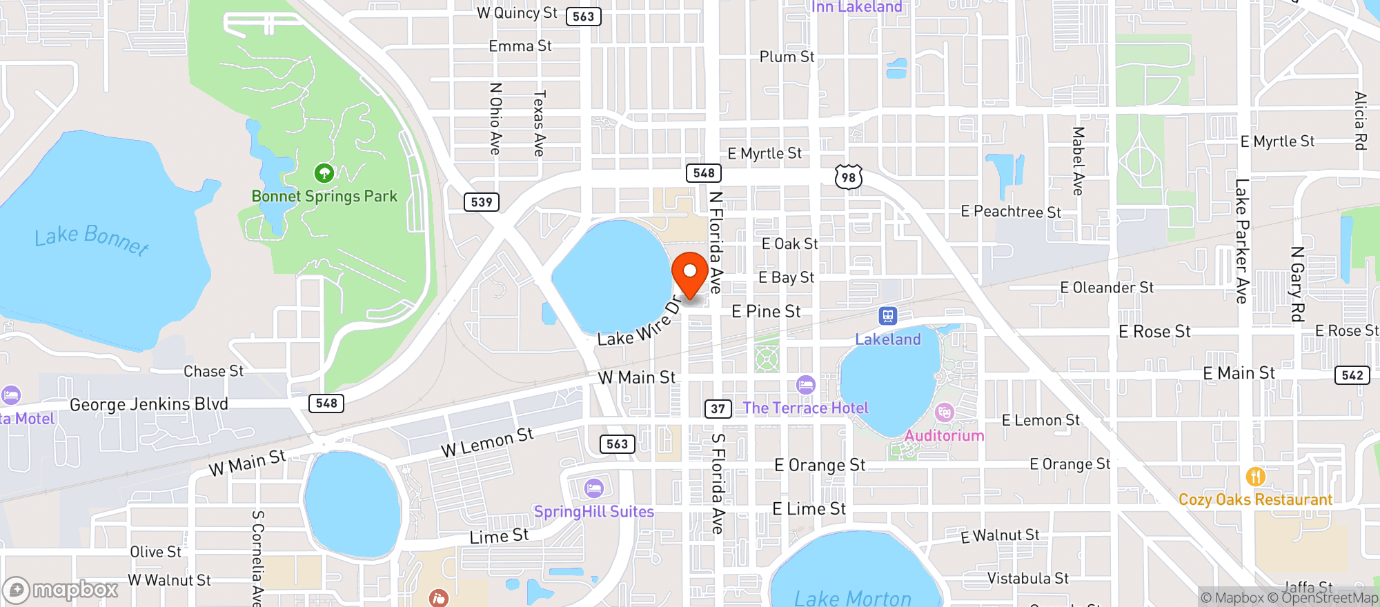 Map showing Swan Brewing