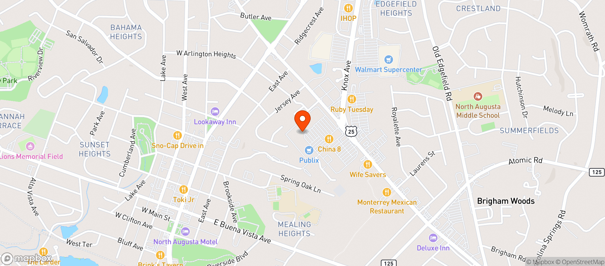 Map showing Gnc