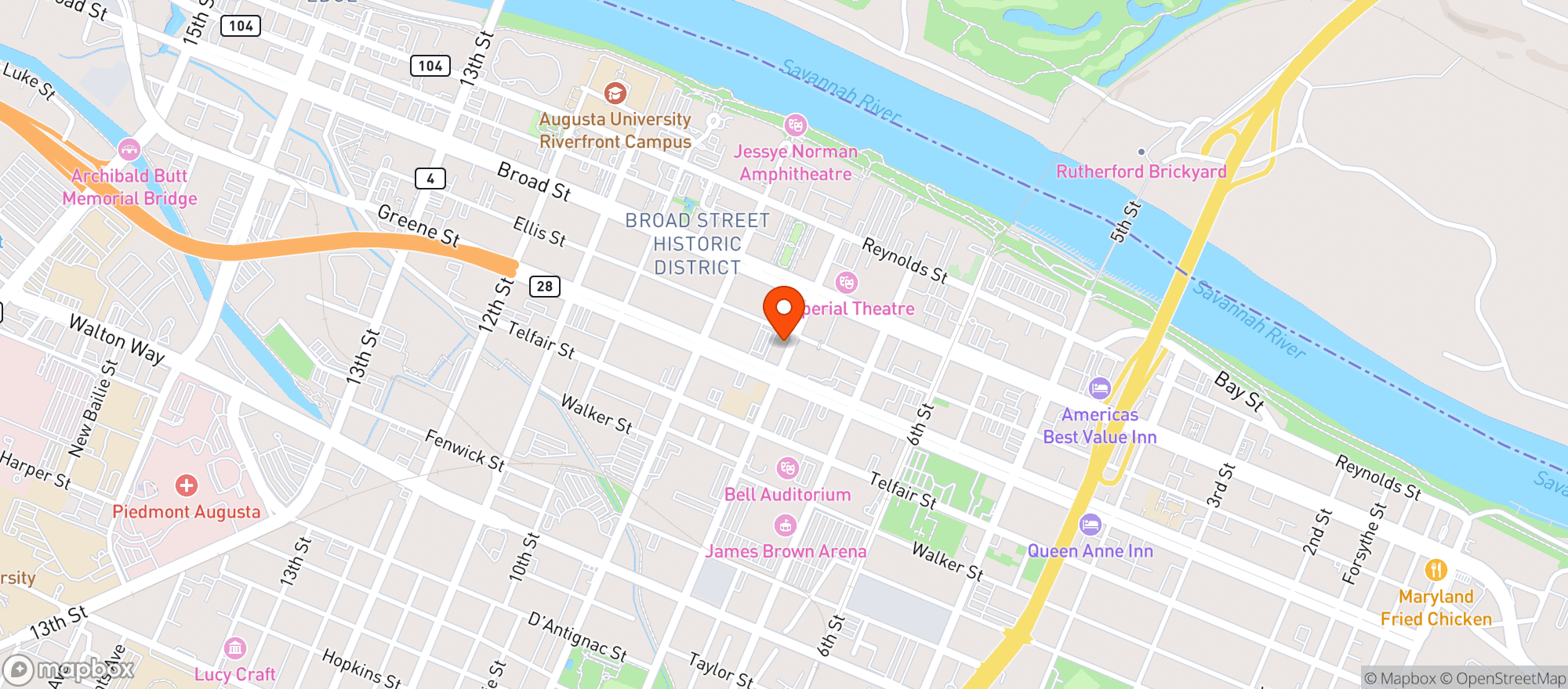 Map showing Aficionados