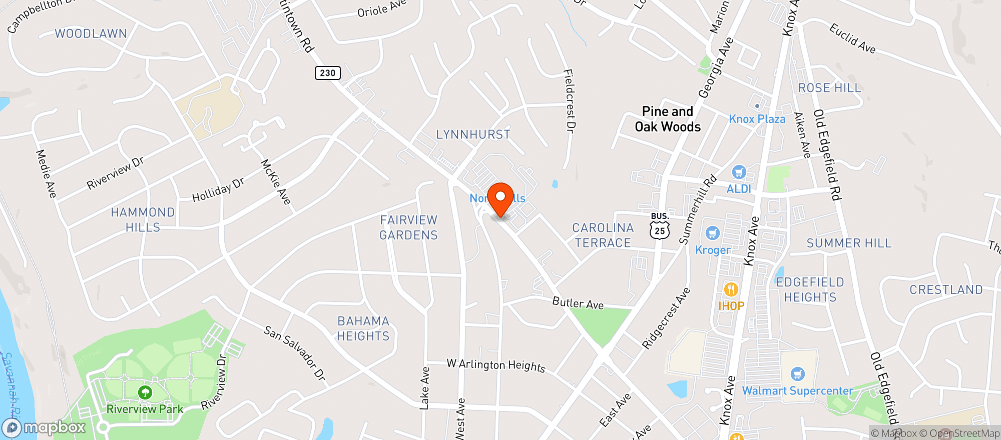 Map showing Teresas Mexican Restaurant