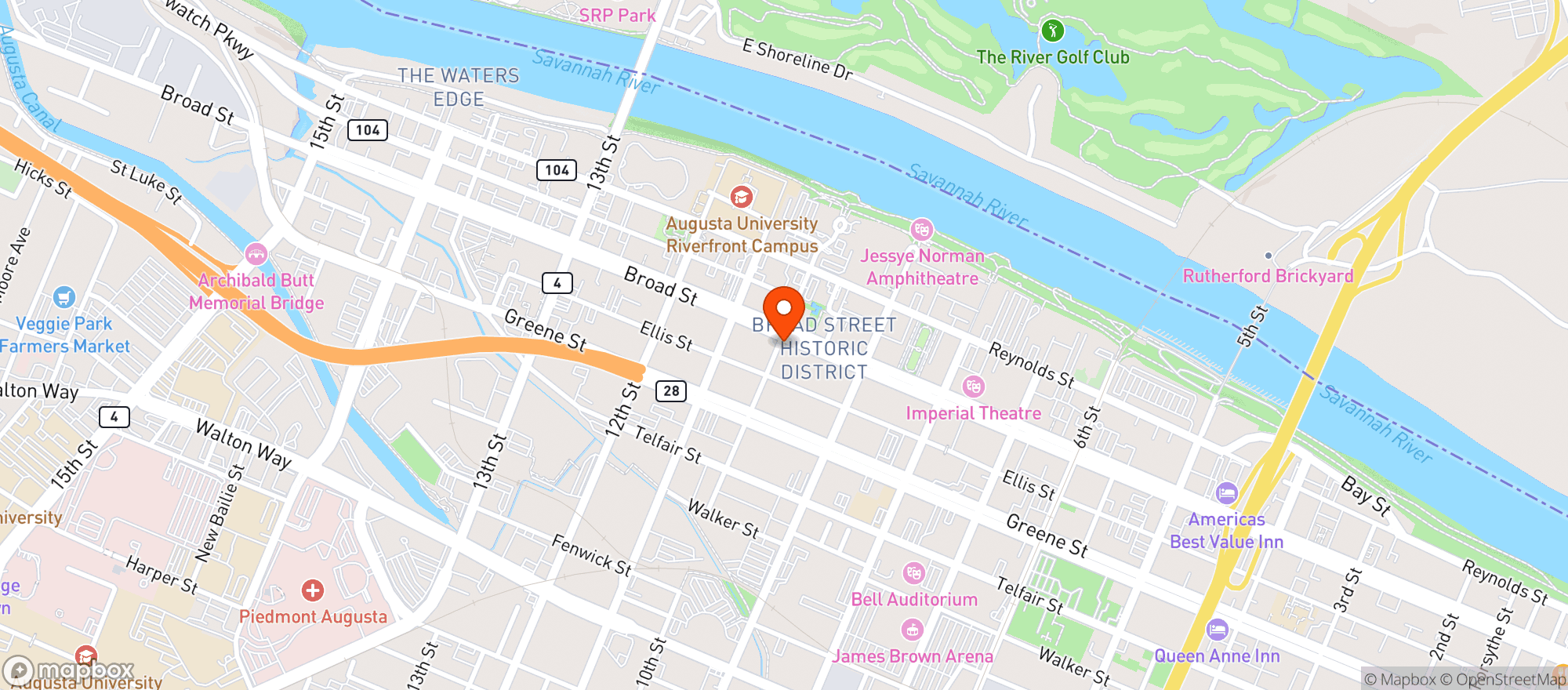 Map showing Tacocat/pho-ramen'l