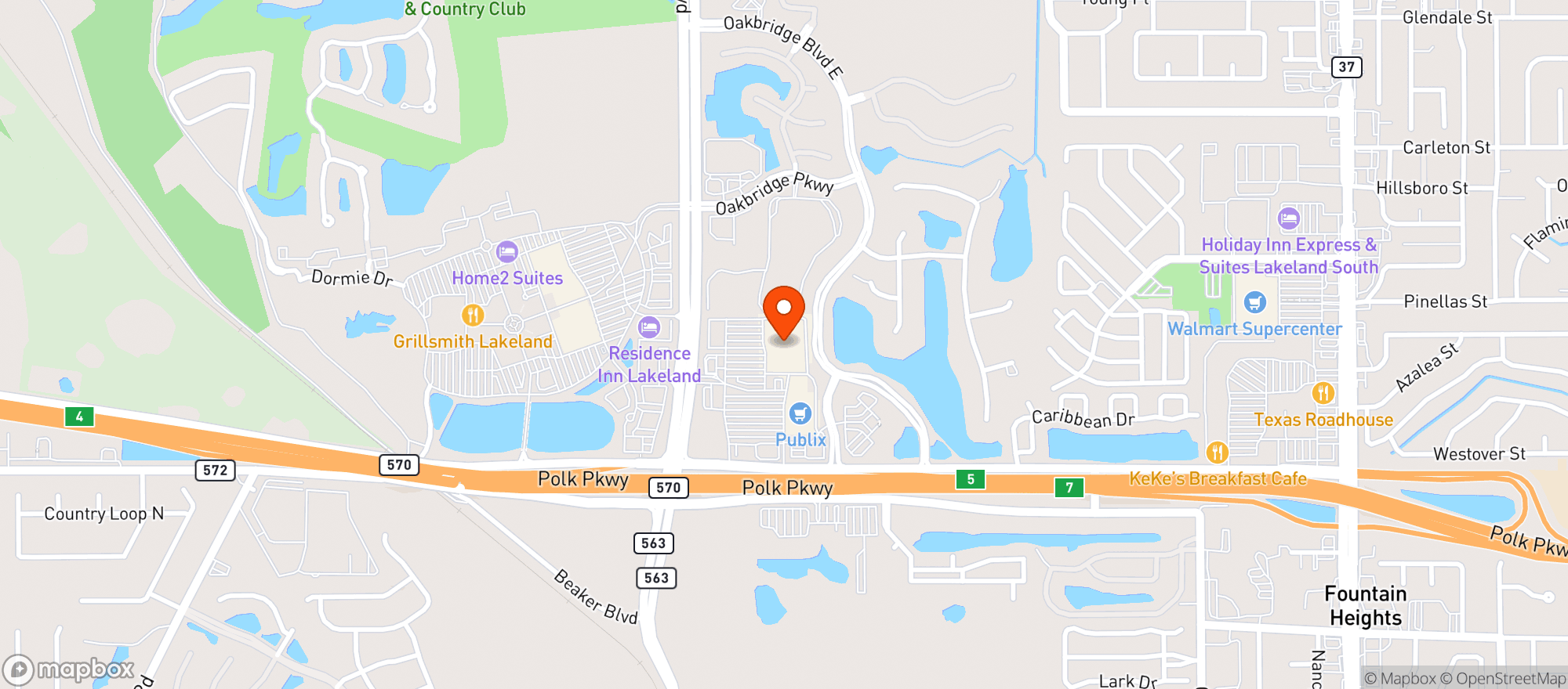 Map showing Target