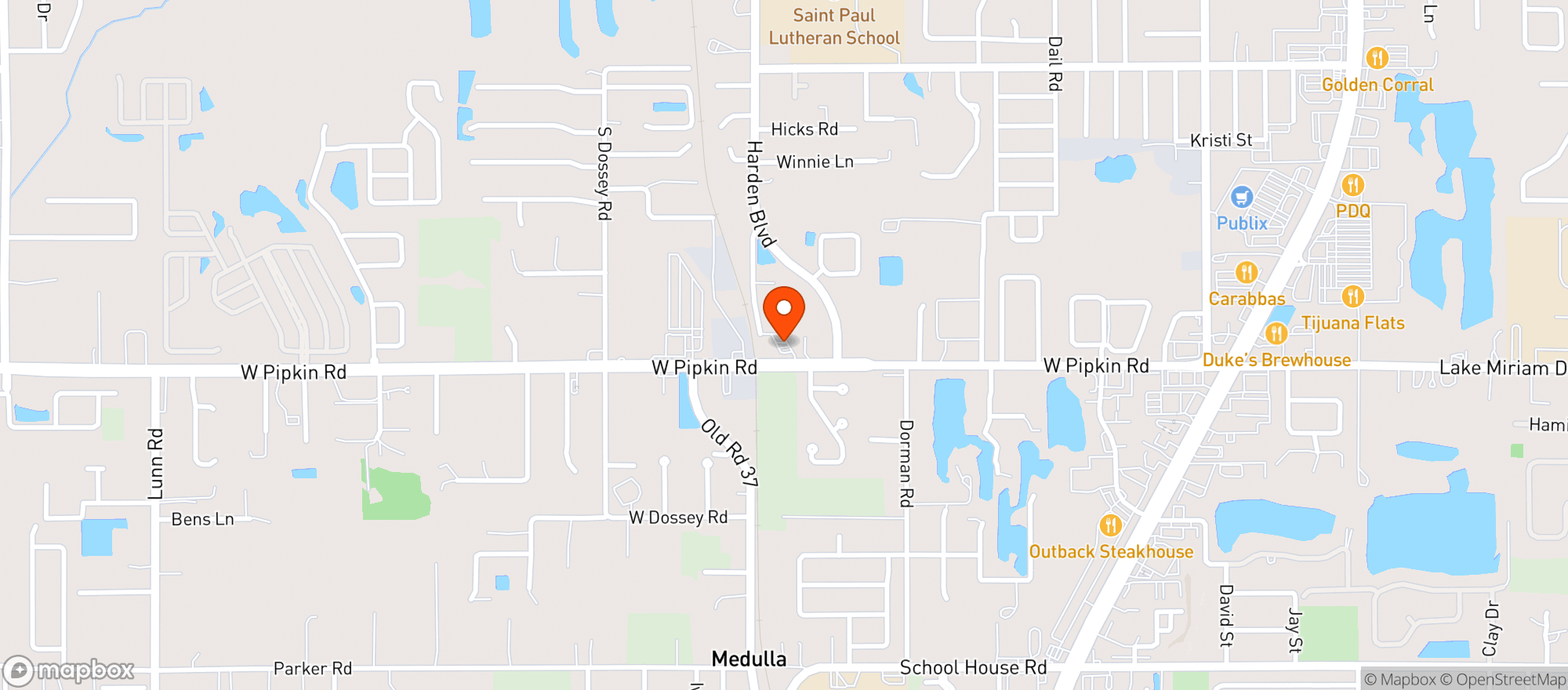 Map showing MARATHON (CIRCLE K #2655688)