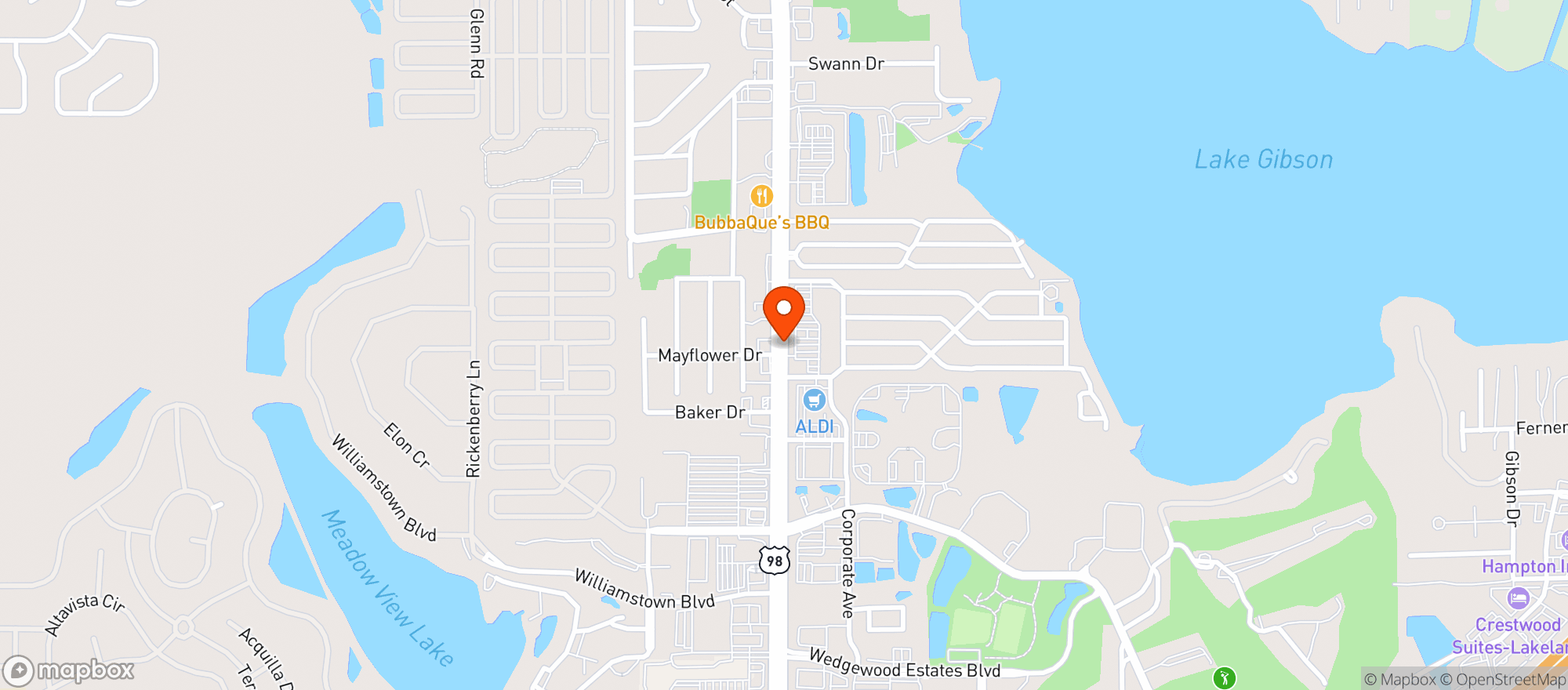 Map showing TOTAL WINE & MORE
