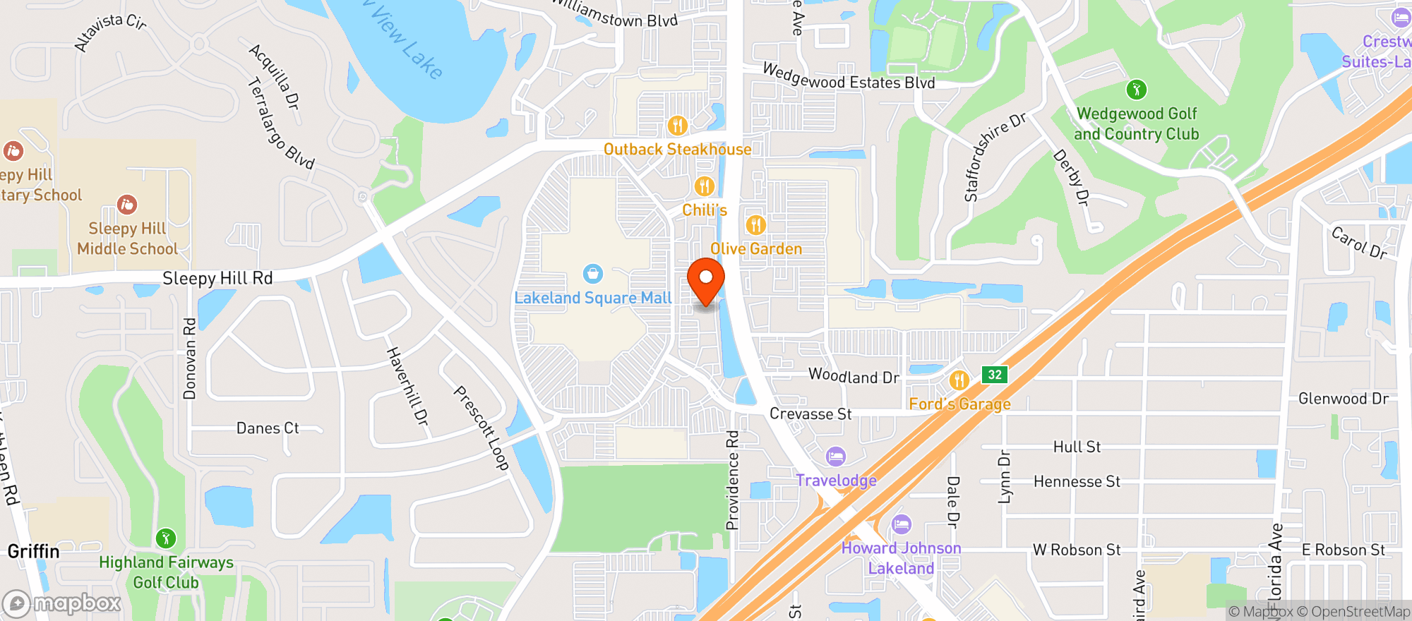 Map showing WALK ONS BISTREAUX & BA #429