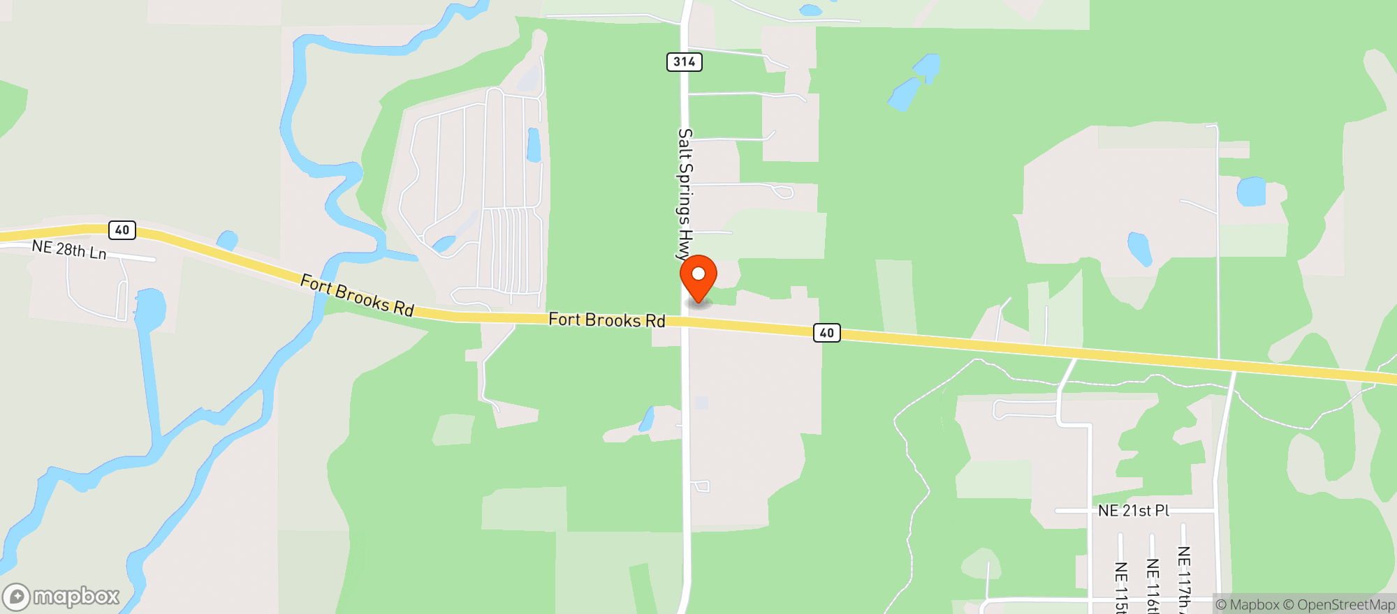 Map showing Krishiv Smoke Shop 10777 FL-40