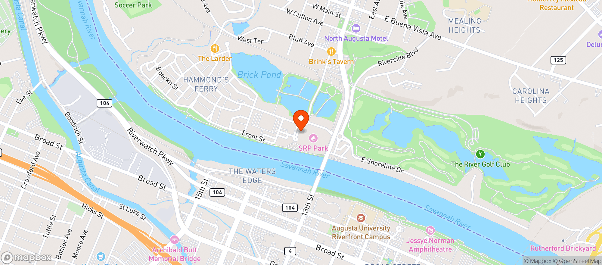 Map showing Rio Cantina