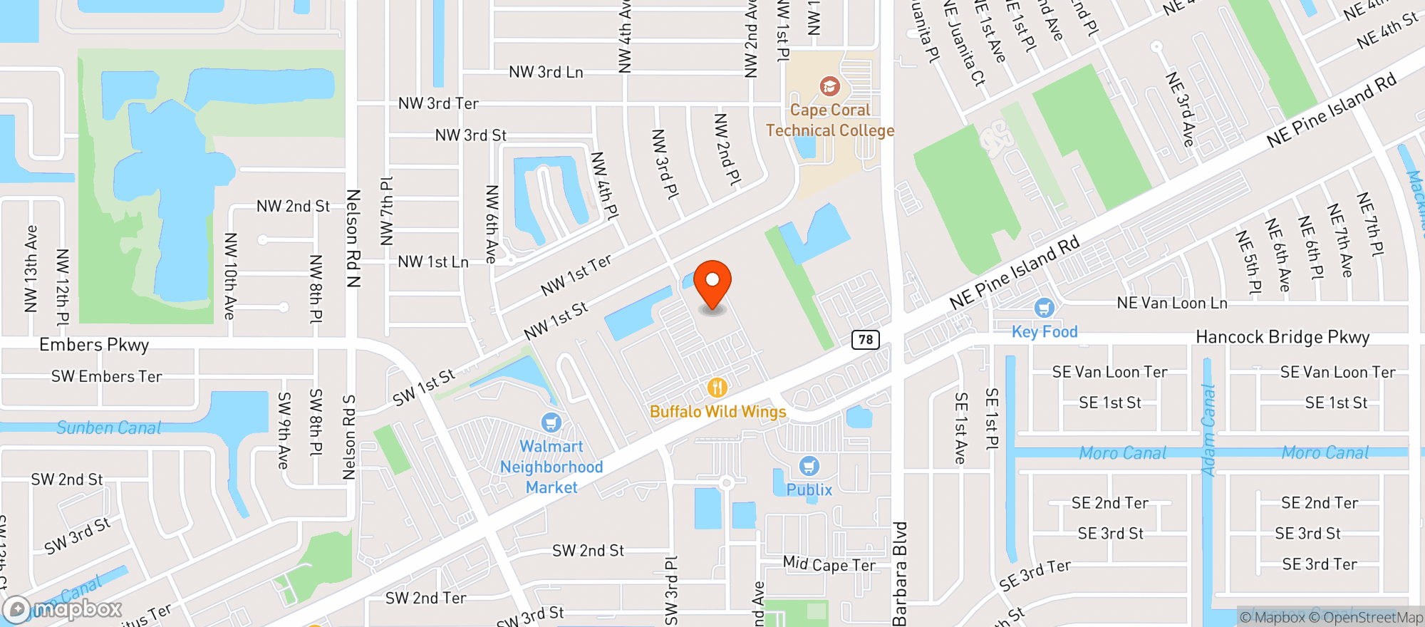 Map showing Sams Club #4857