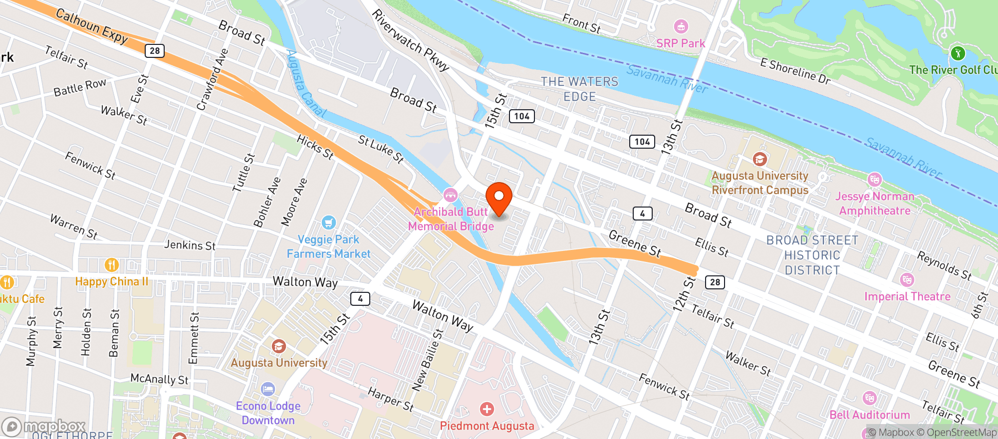 Map showing Fat Mans Mill Cafe