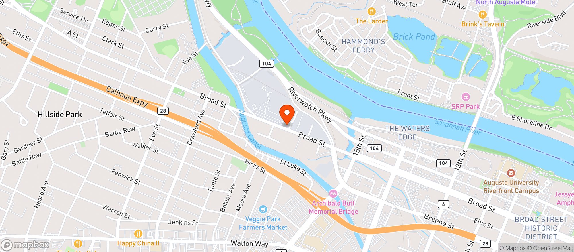 Map showing Star Liquor
