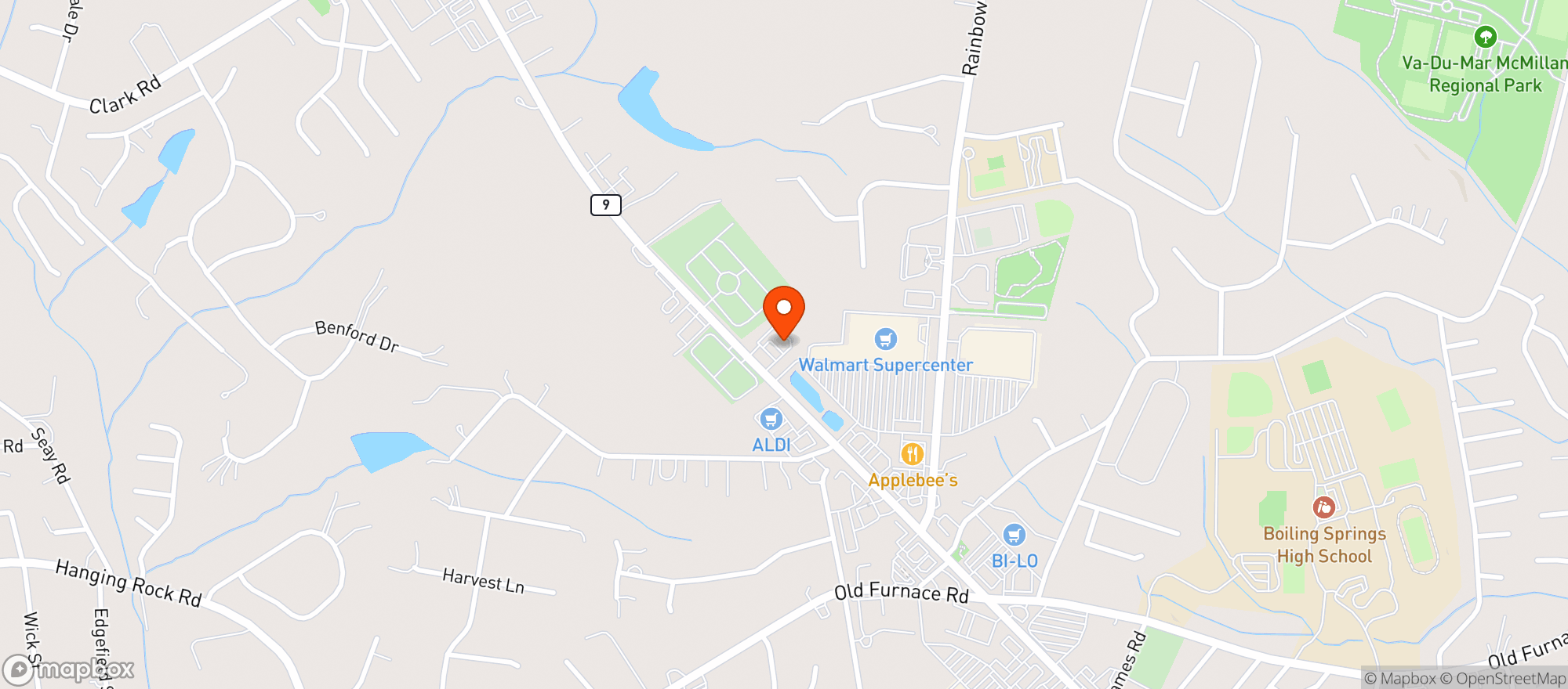 Map showing New Groove Artisan Brewery