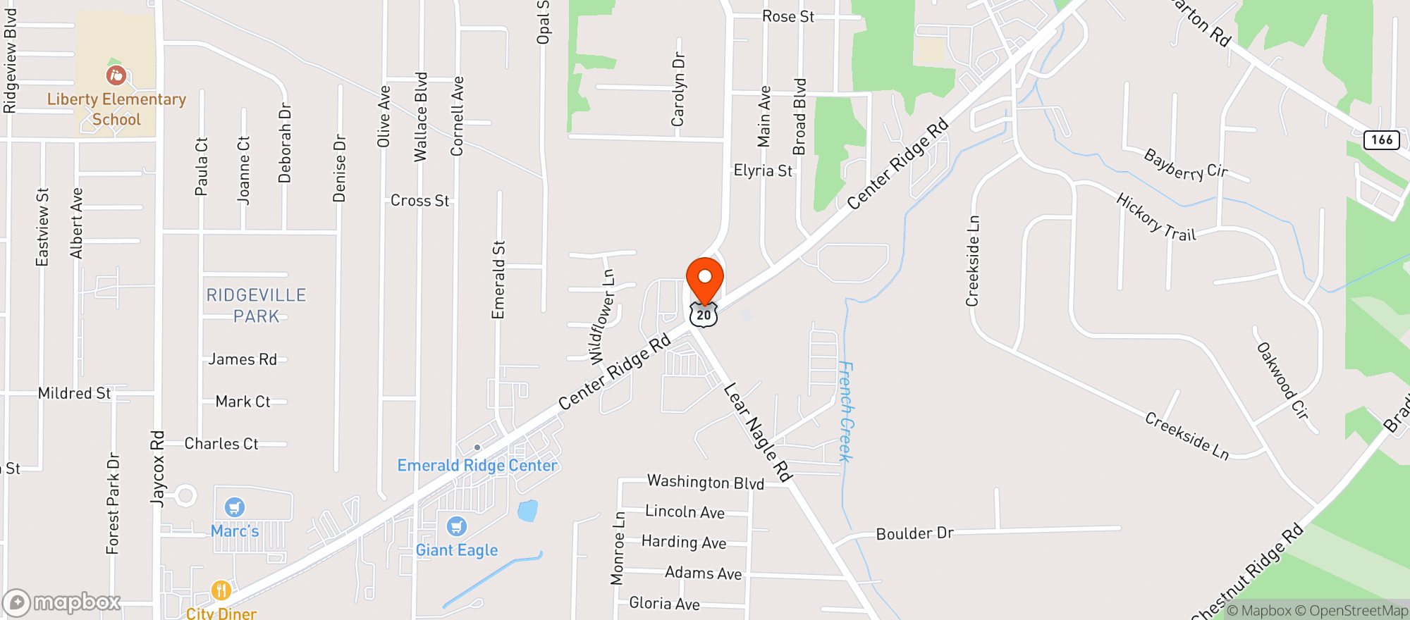 Map showing Snappys