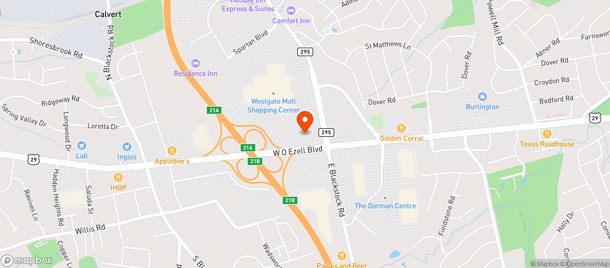 Map showing Gnc