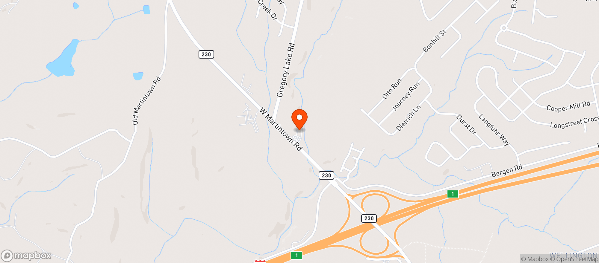 Map showing Sprint Foods - Ga - Sc #900745