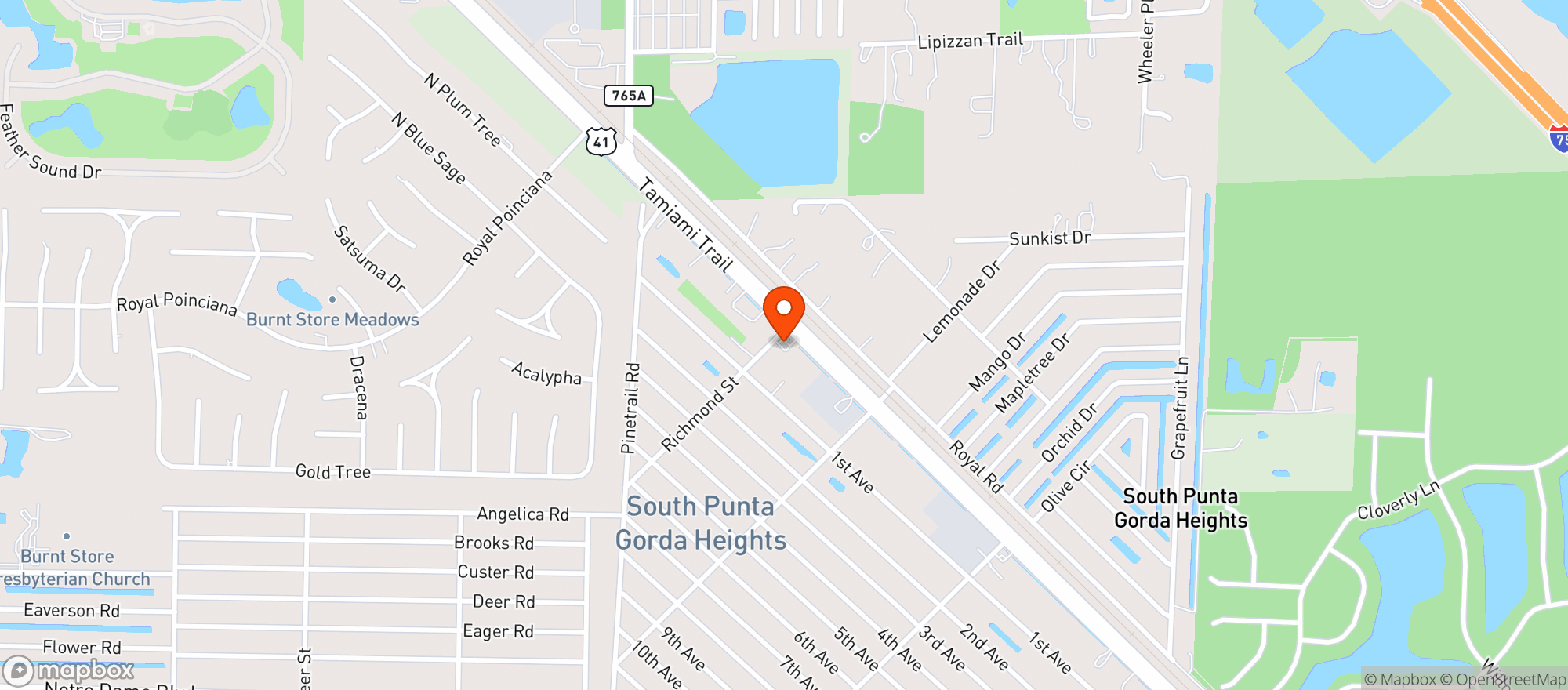 Map showing Circle K #2707409