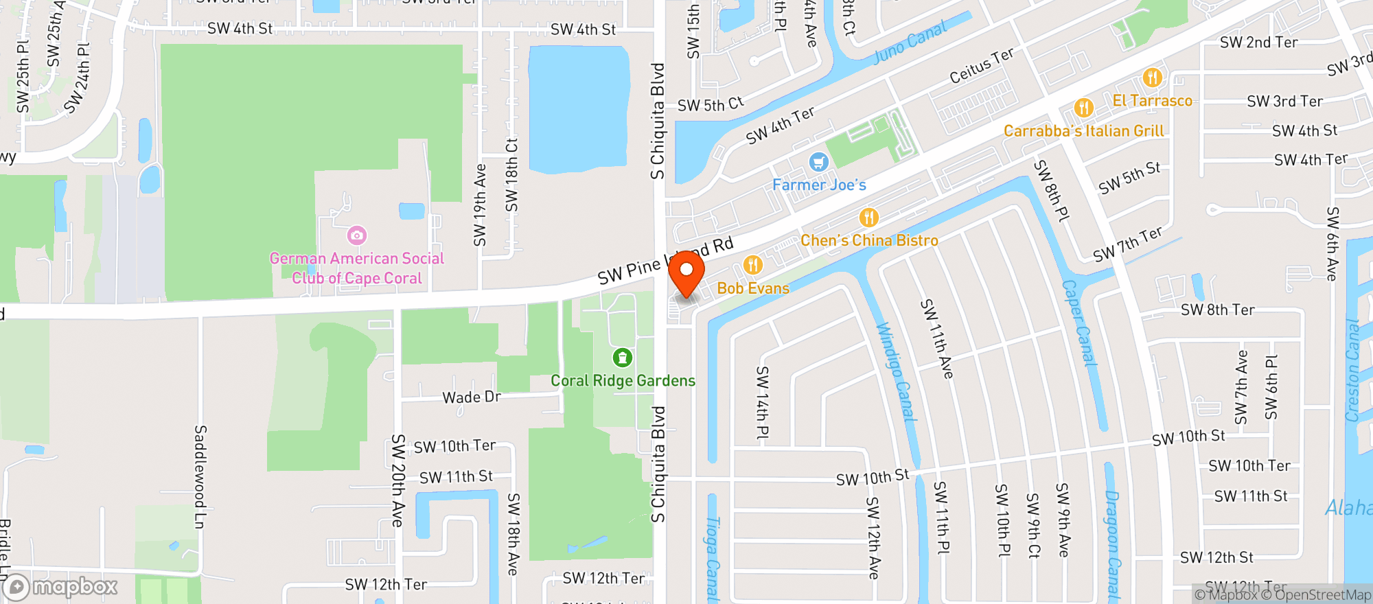 Map showing Daybreak Market & Fuel