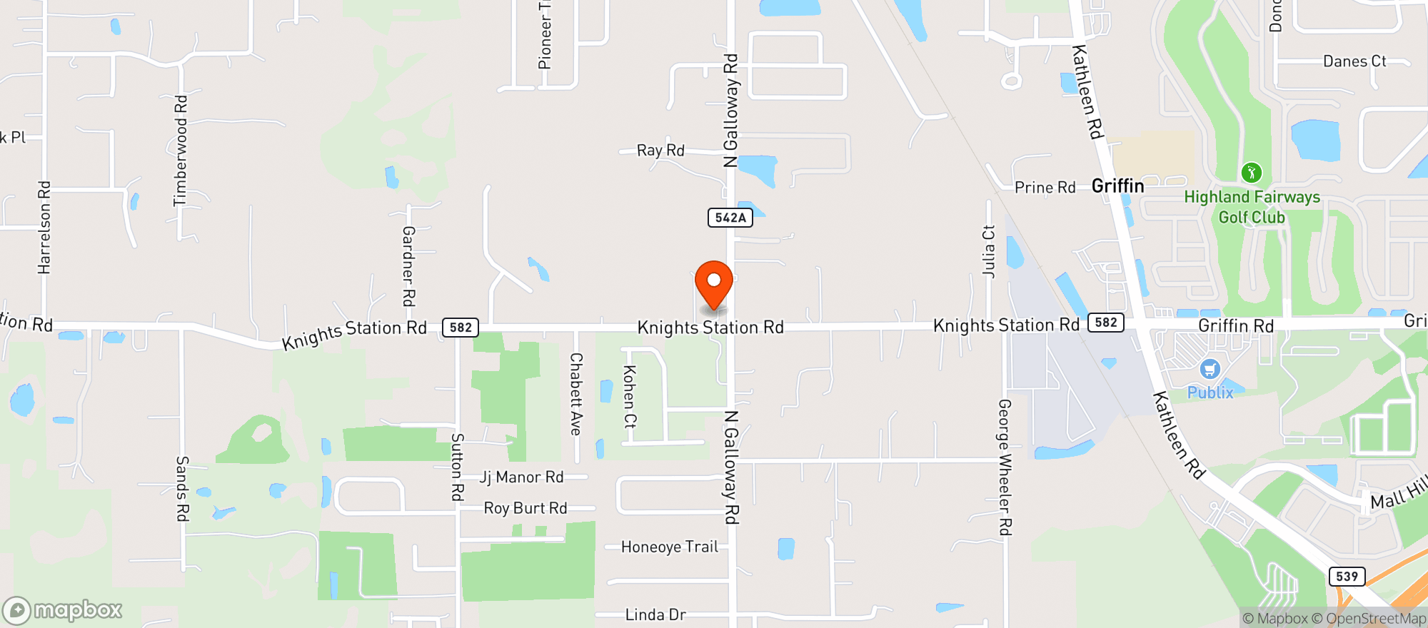 Map showing Circle K #2707167