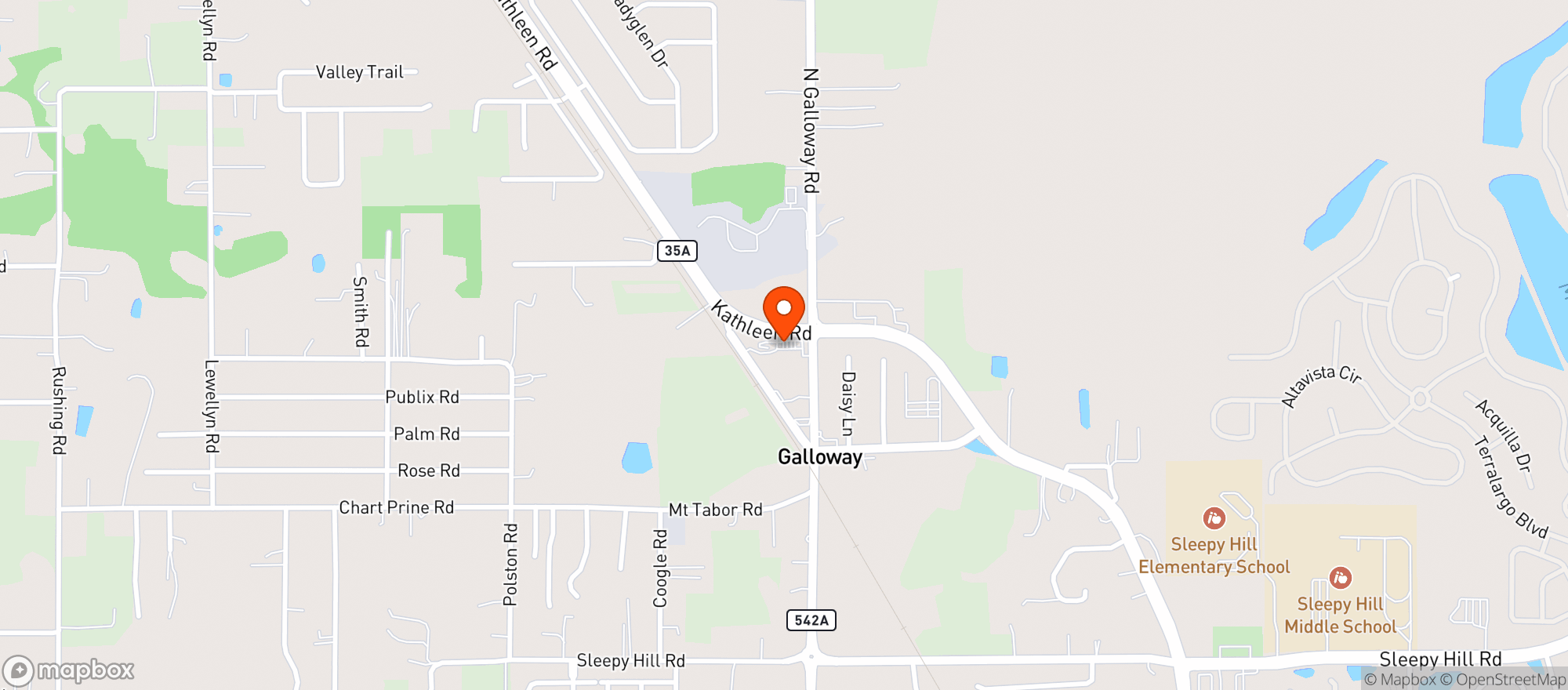 Map showing Nick + Moe's