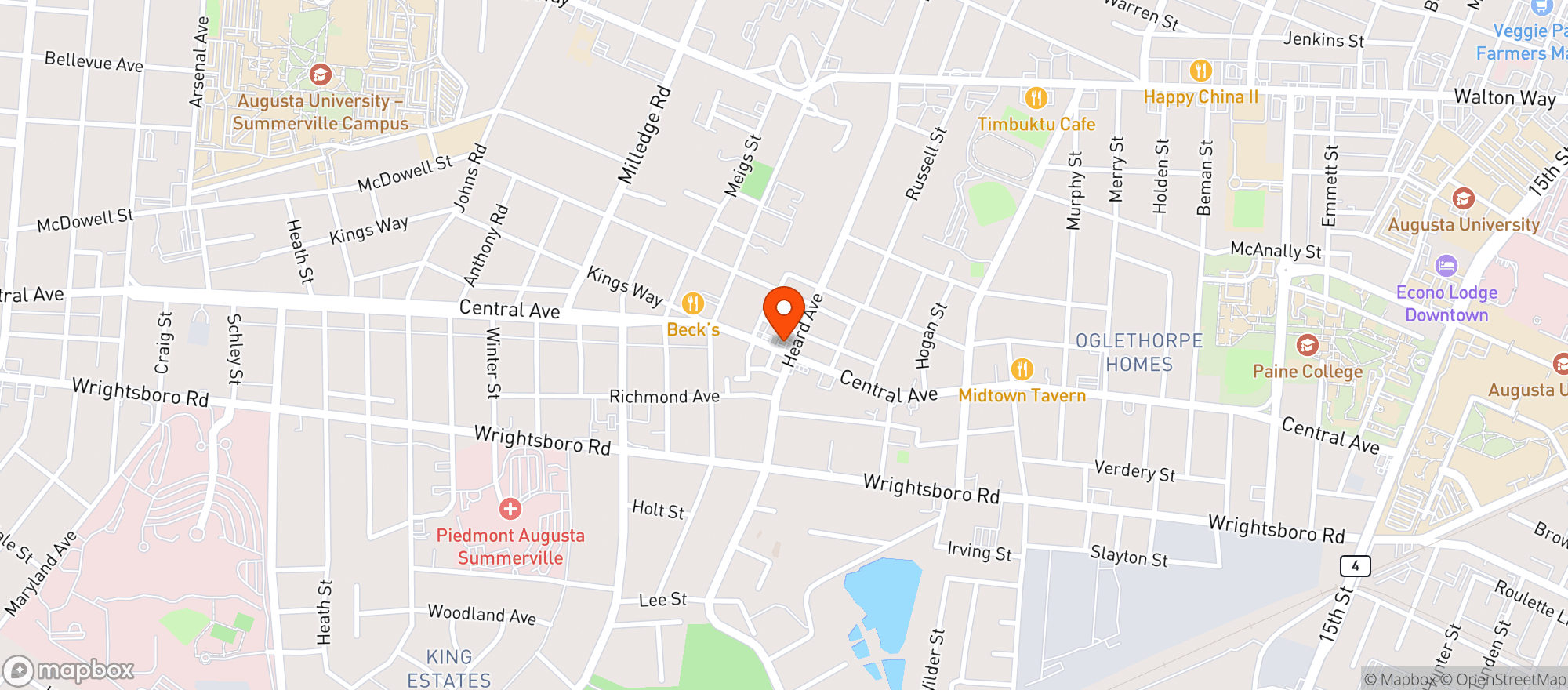 Map showing Central Mart