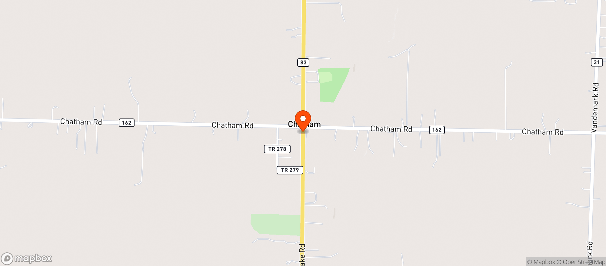 Map showing Chatham General Store