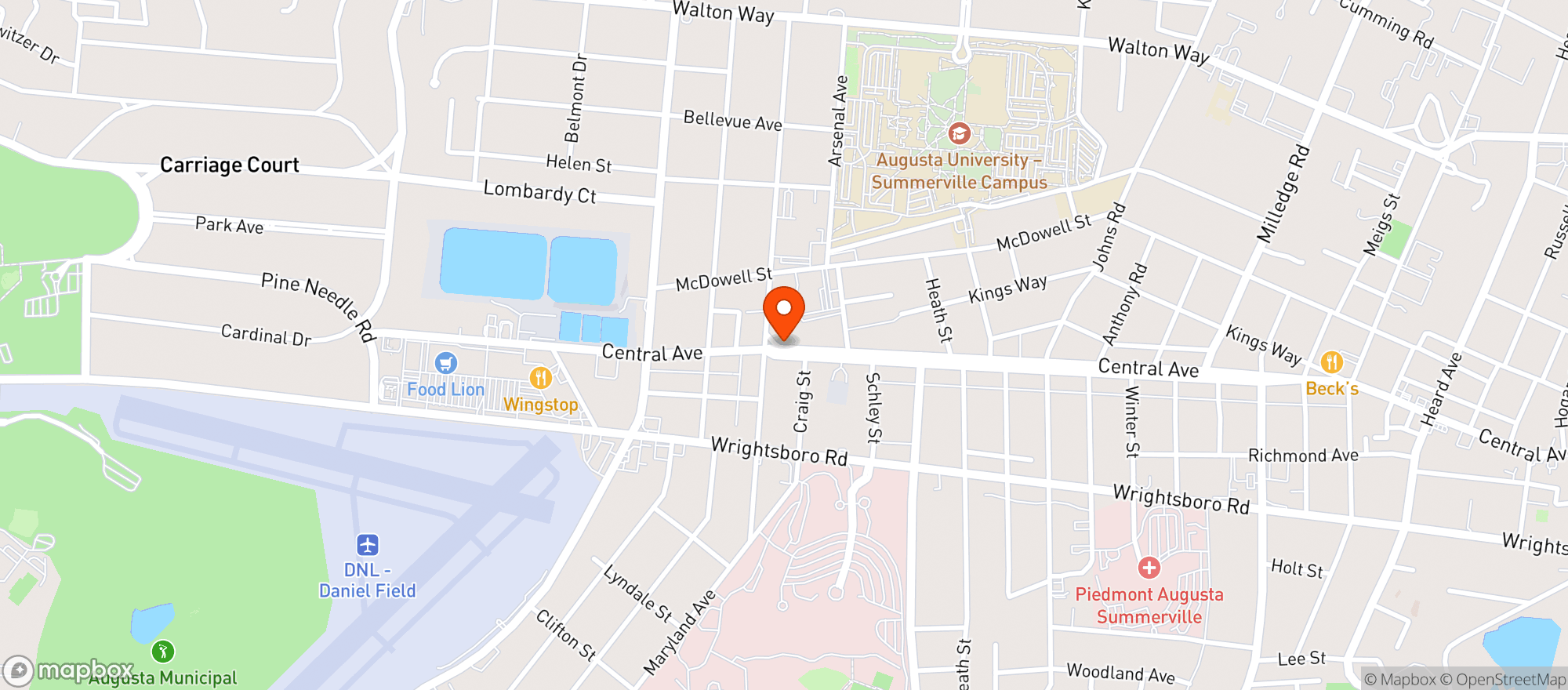 Map showing Sheehans Irish Pub