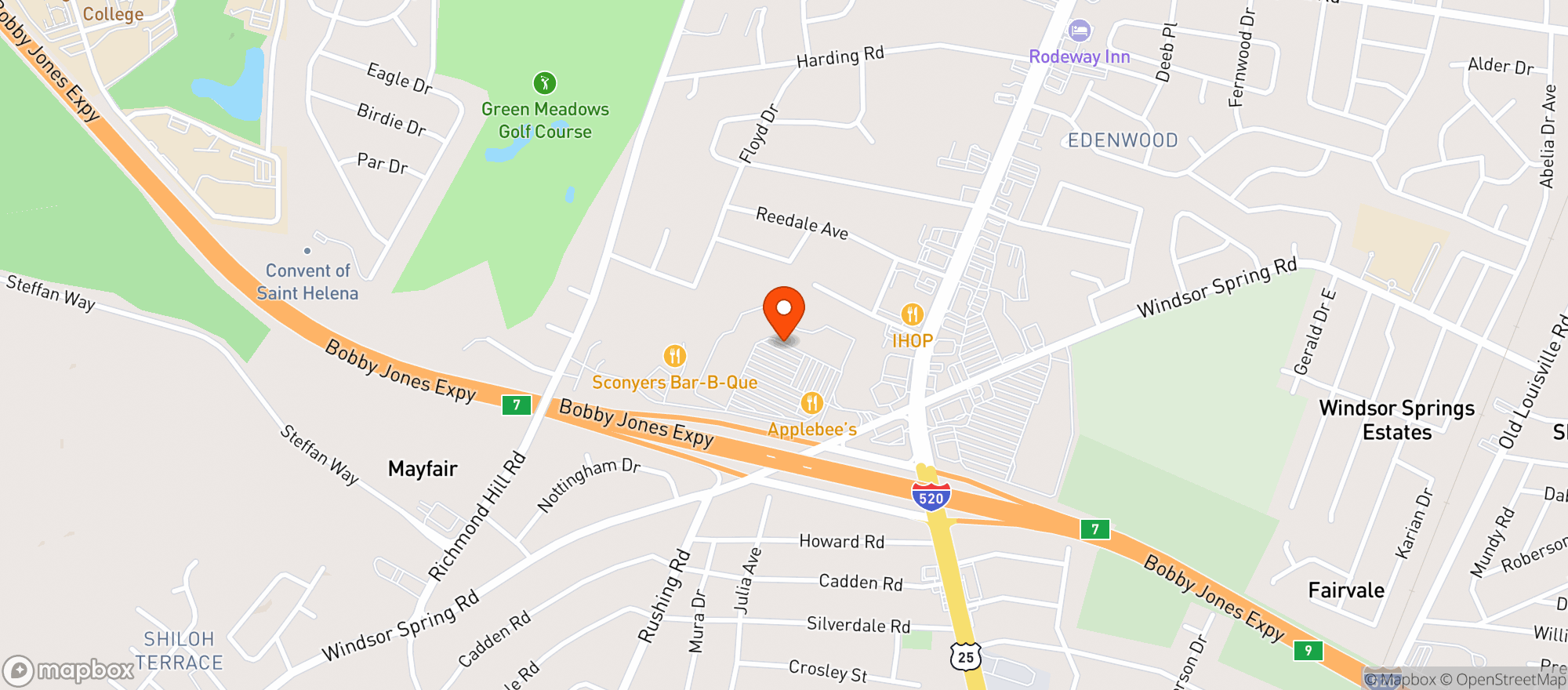 Map showing Food Lion