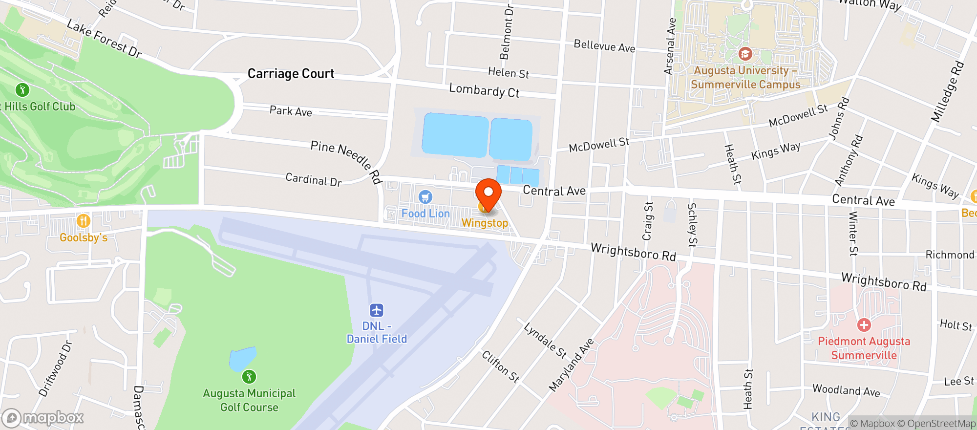 Map showing Your Cbd Store - Augusta