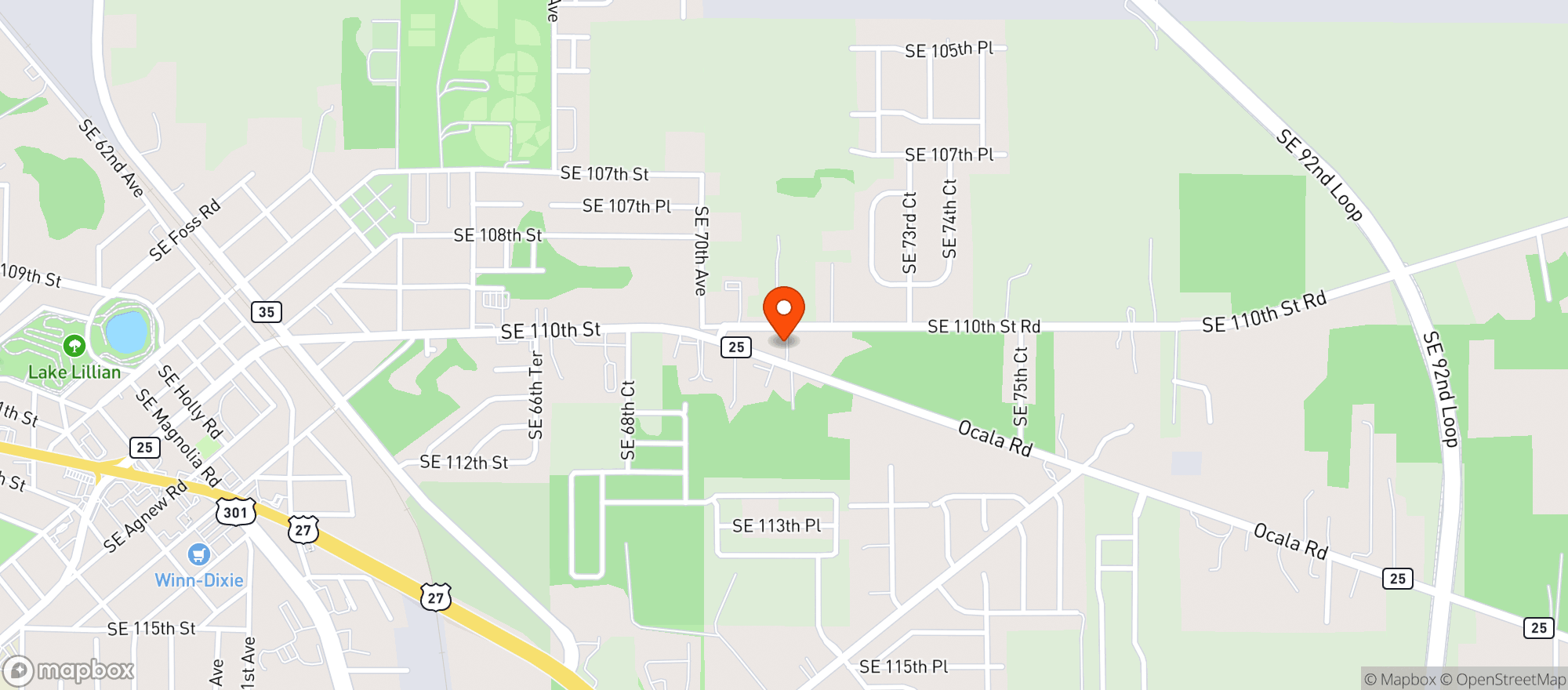 Map showing TOP DISCOUNT BEVERAGES & FOOD