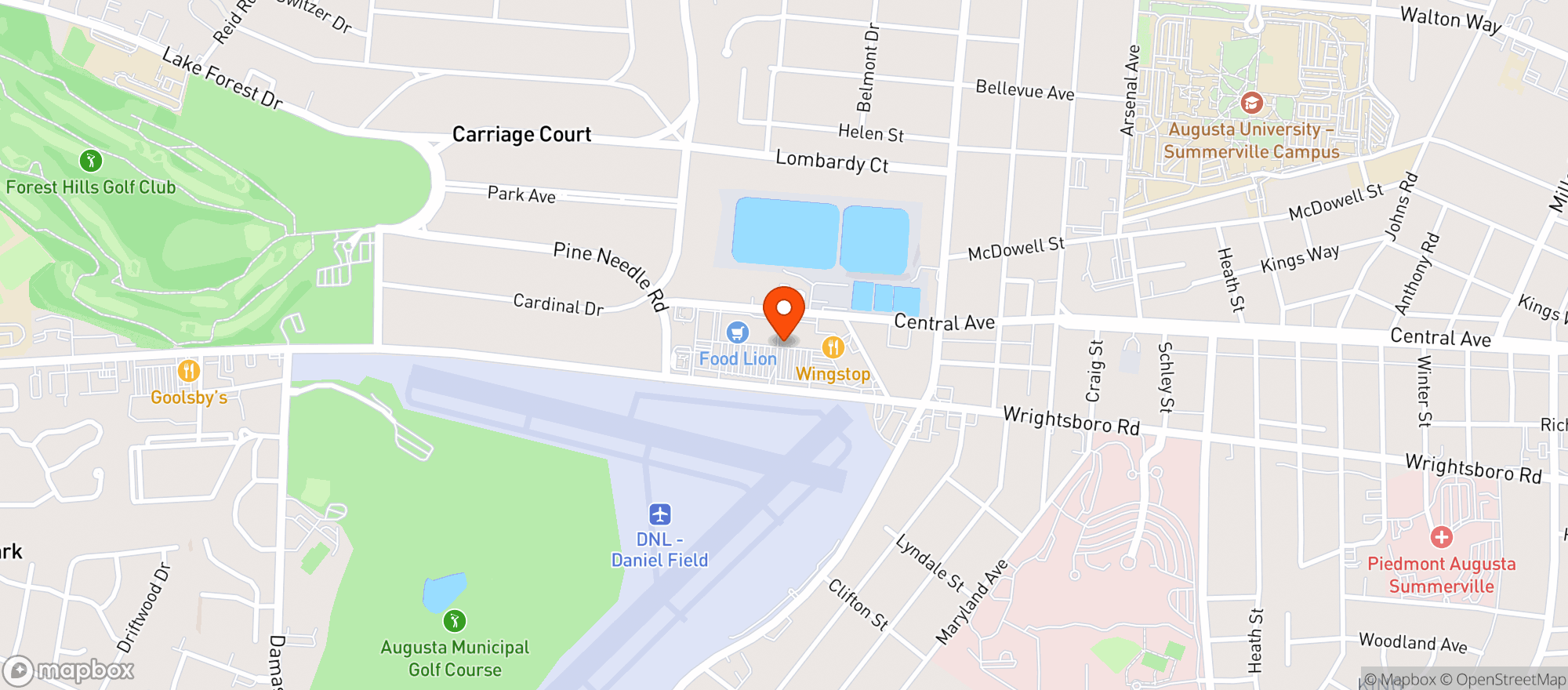 Map showing Food Lion