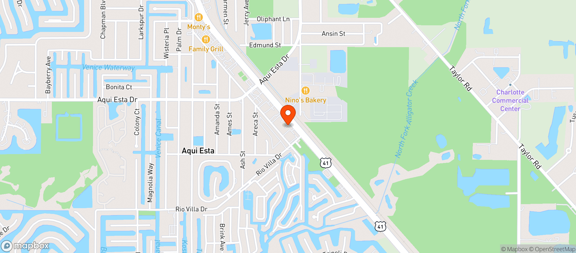 Map showing DISCOUNT LIQUORS