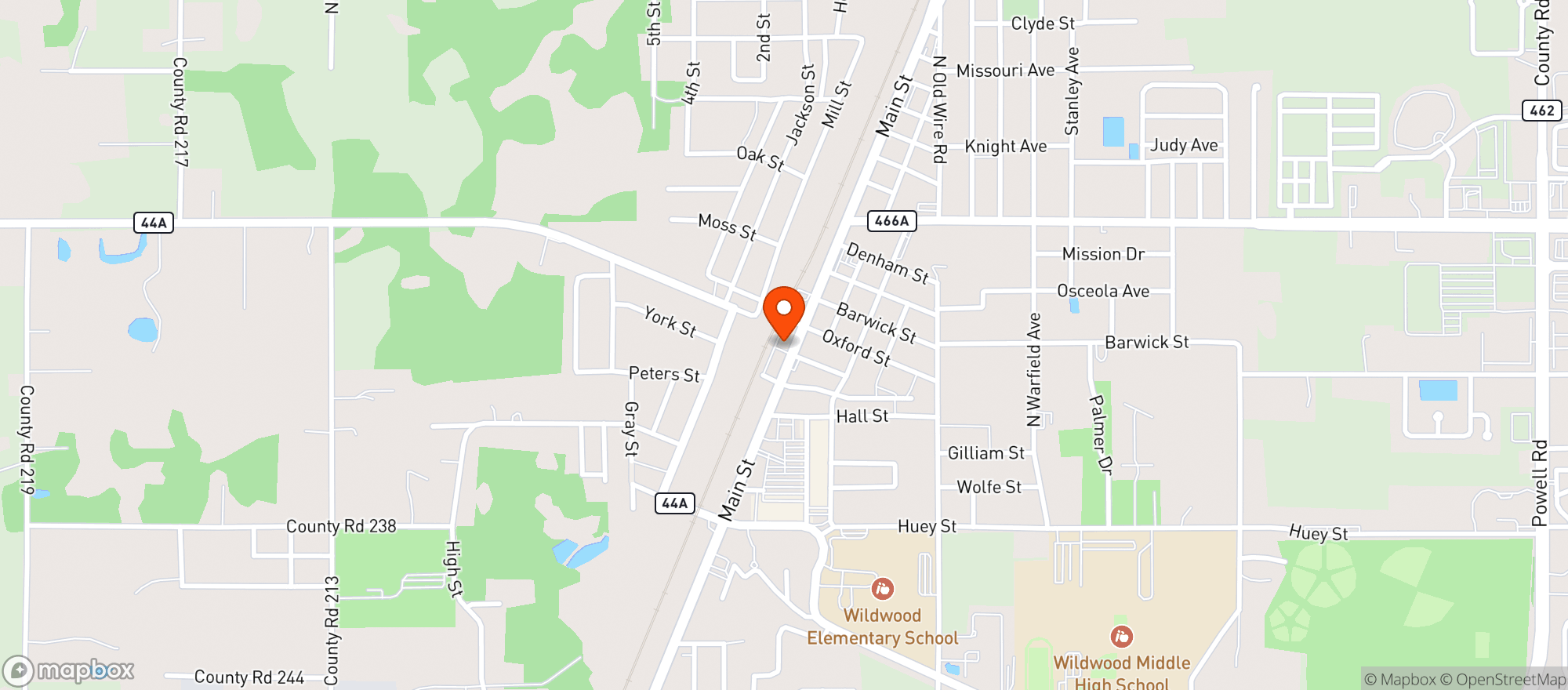 Map showing Cotillion Southern Cafe