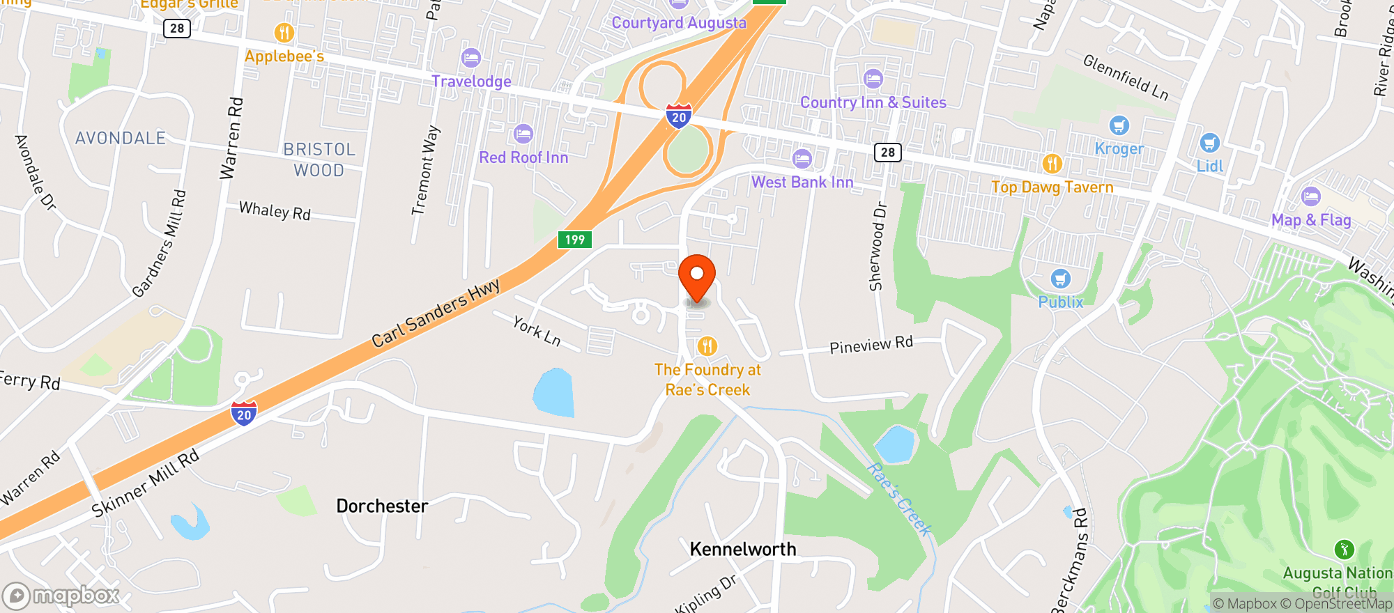 Map showing Time Saver Grocery