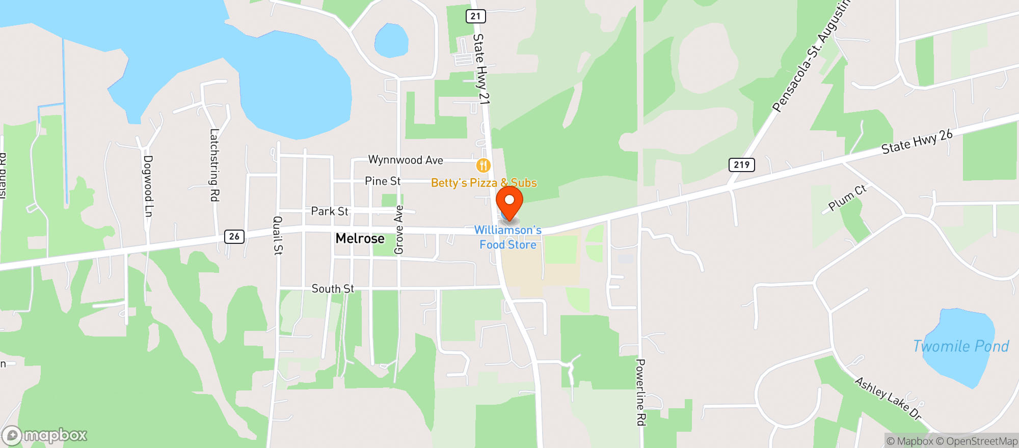 Map showing Circle K #6009